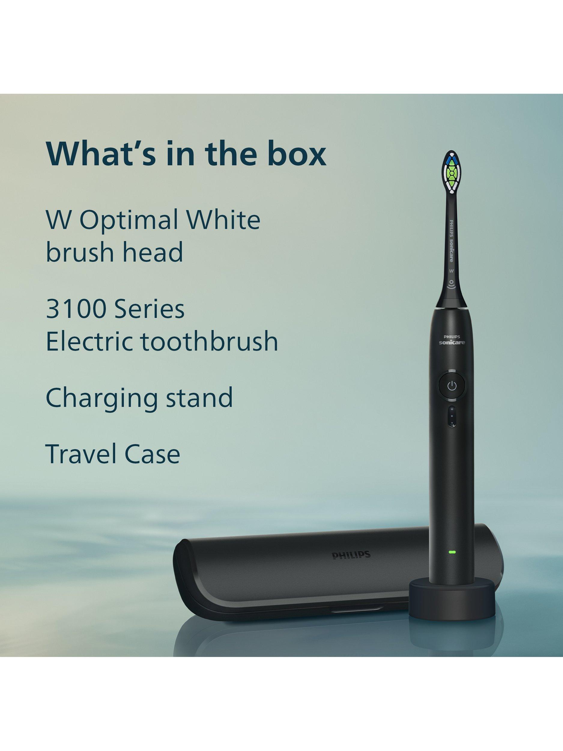 Sonicare HX4033/32 3100 Electric Toothbrush & Travel Case, Black