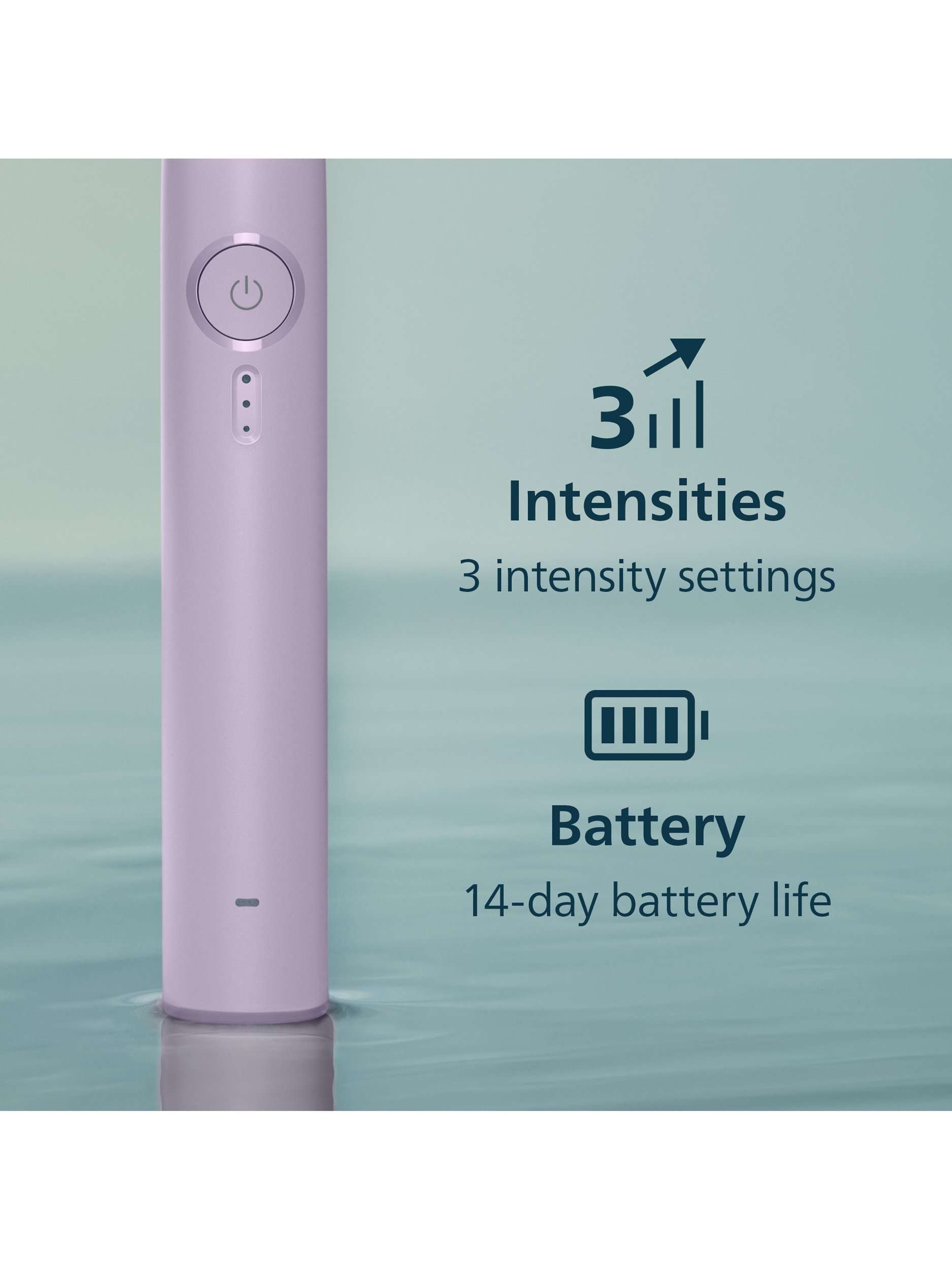 Sonicare HX4033/27 3100 Electric Toothbrush & Travel Case, Lilac