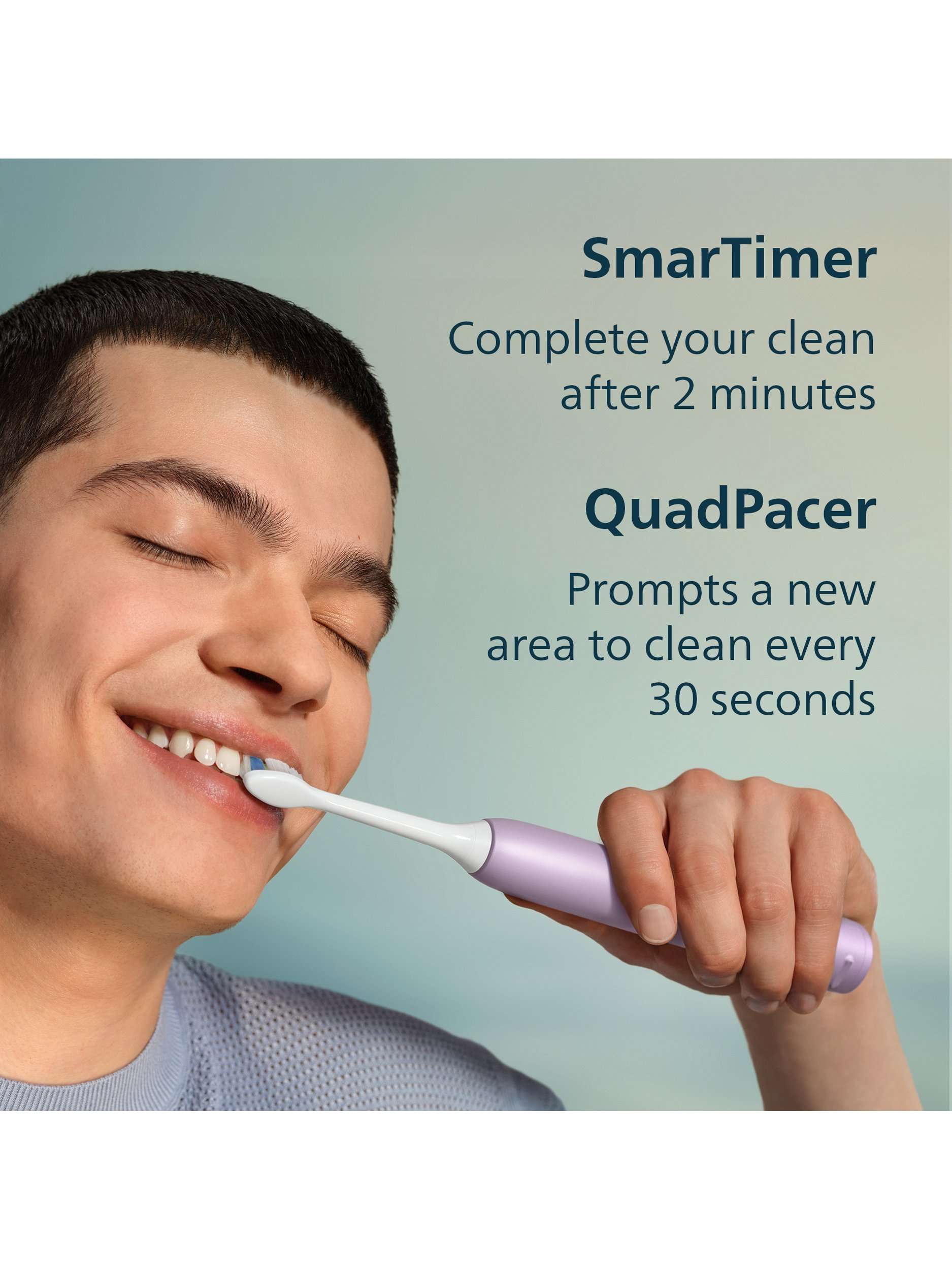 Sonicare HX4033/27 3100 Electric Toothbrush & Travel Case, Lilac