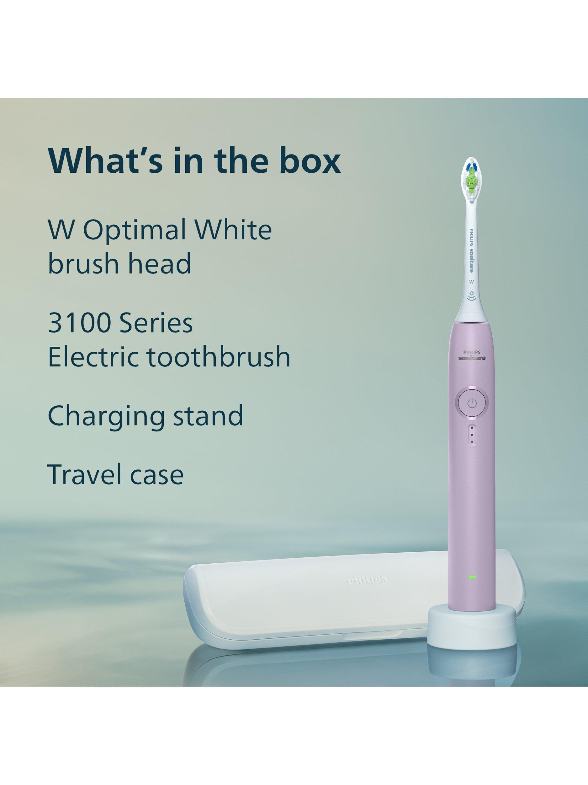 Sonicare HX4033/27 3100 Electric Toothbrush & Travel Case, Lilac