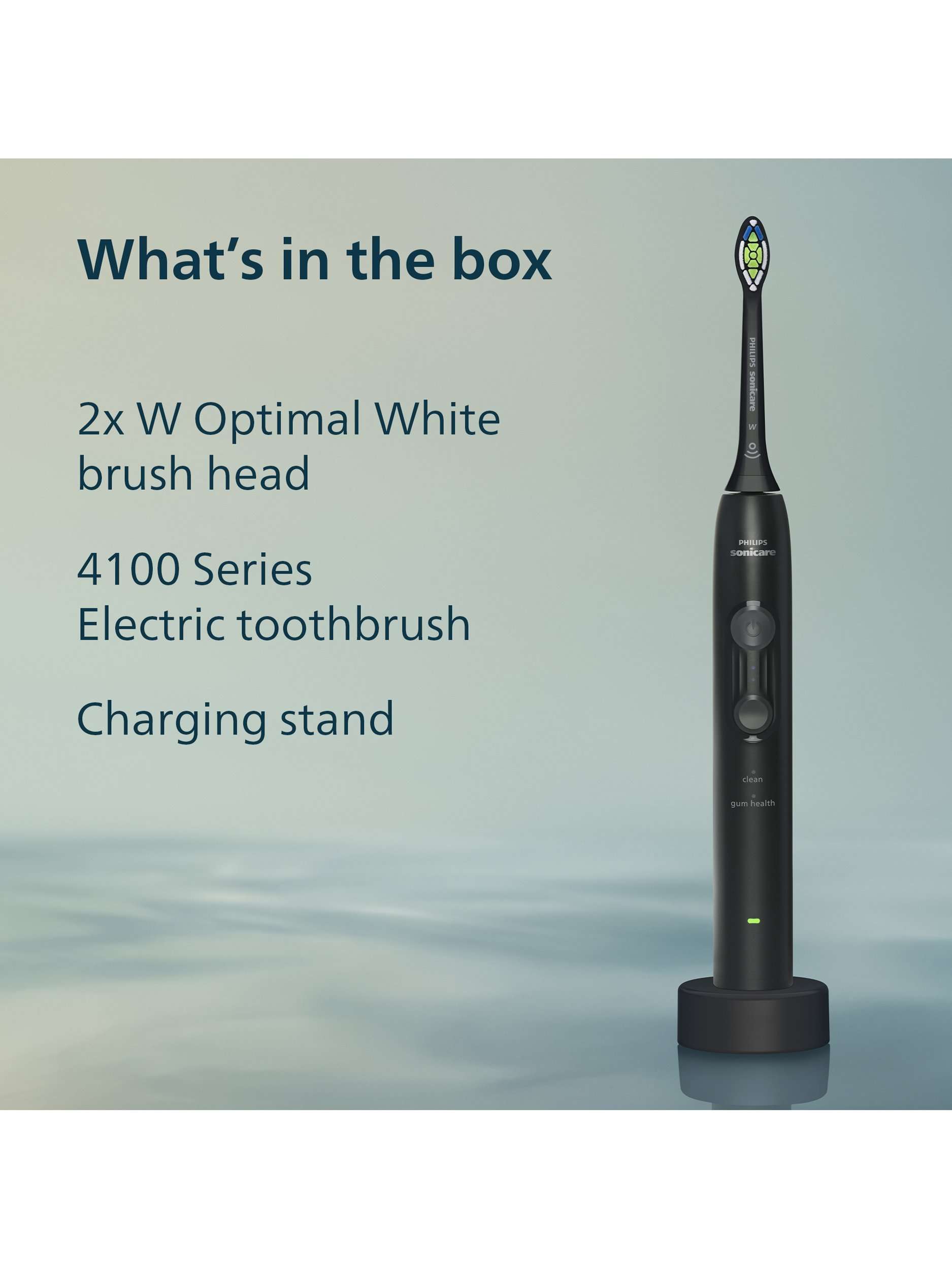 Sonicare HX4042/52 4100 Electric Toothbrush, Black