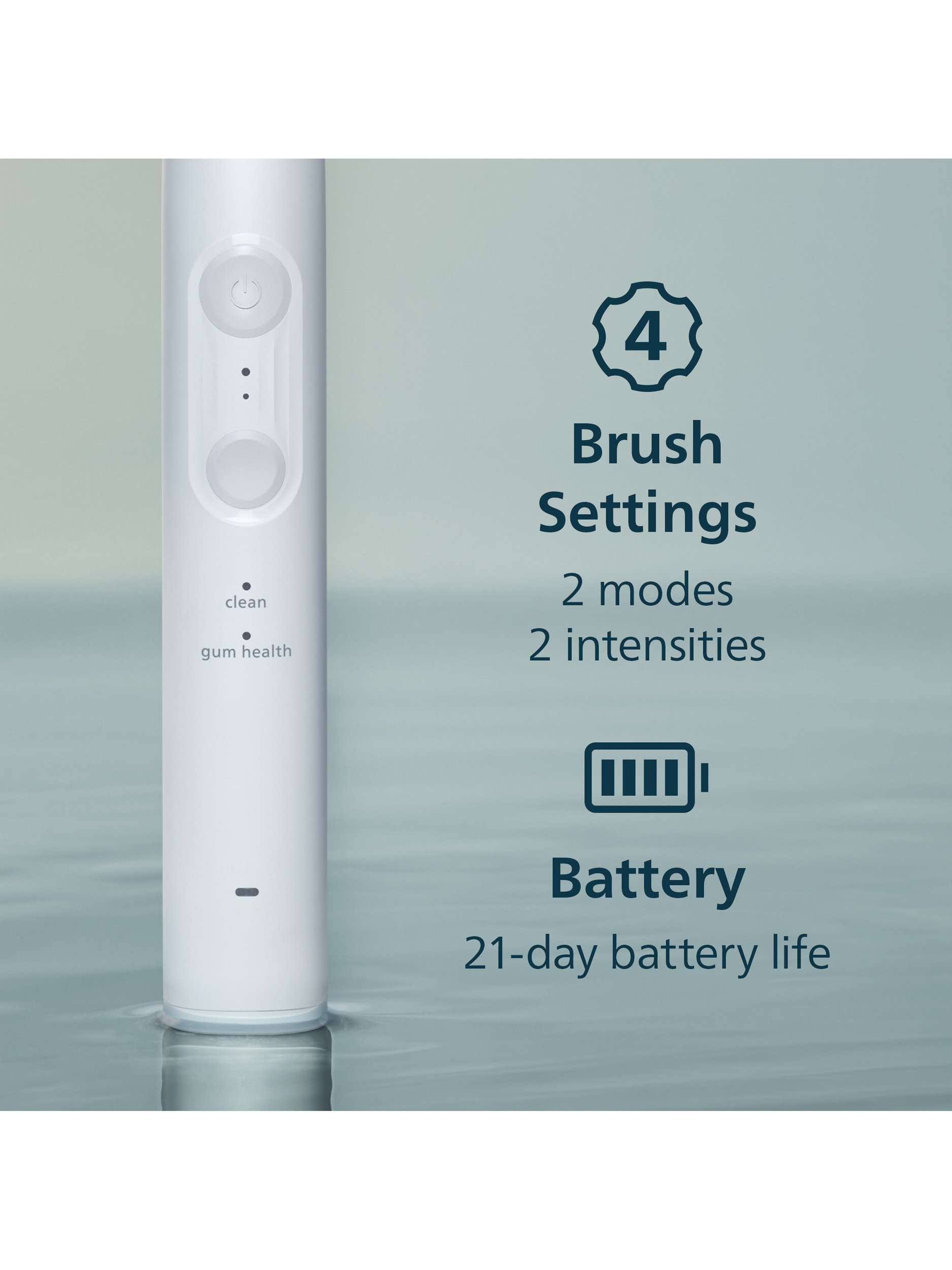 Sonicare HX4042/41 4100 Electric Toothbrush, White