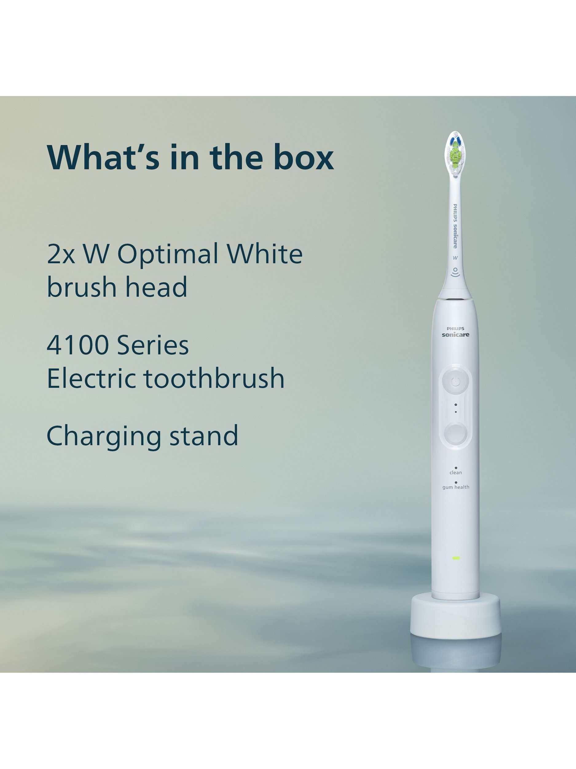 Sonicare HX4042/41 4100 Electric Toothbrush, White