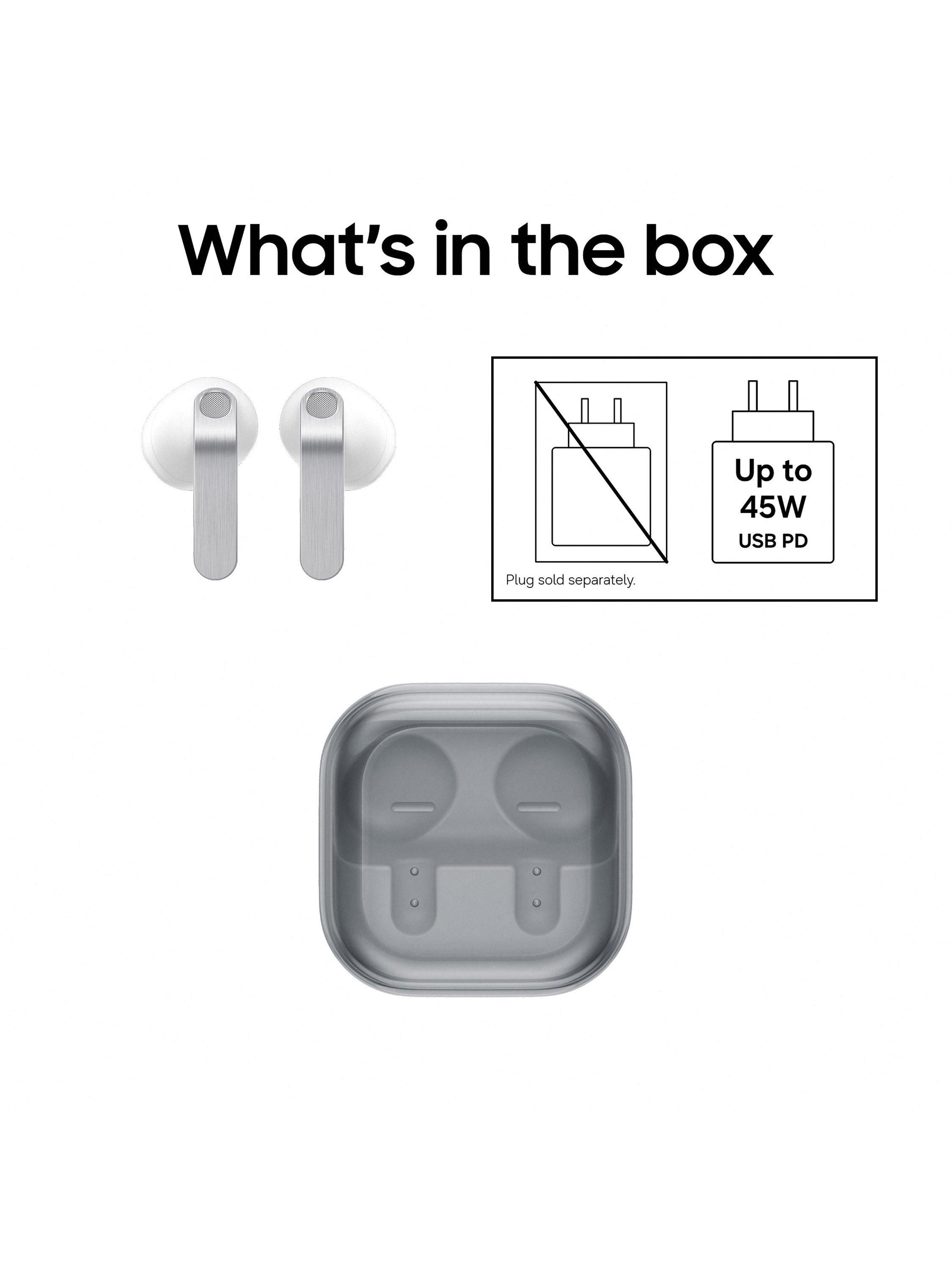 Galaxy Buds4 True Wireless Earbuds with Galaxy AI & Active Noise Cancellation
