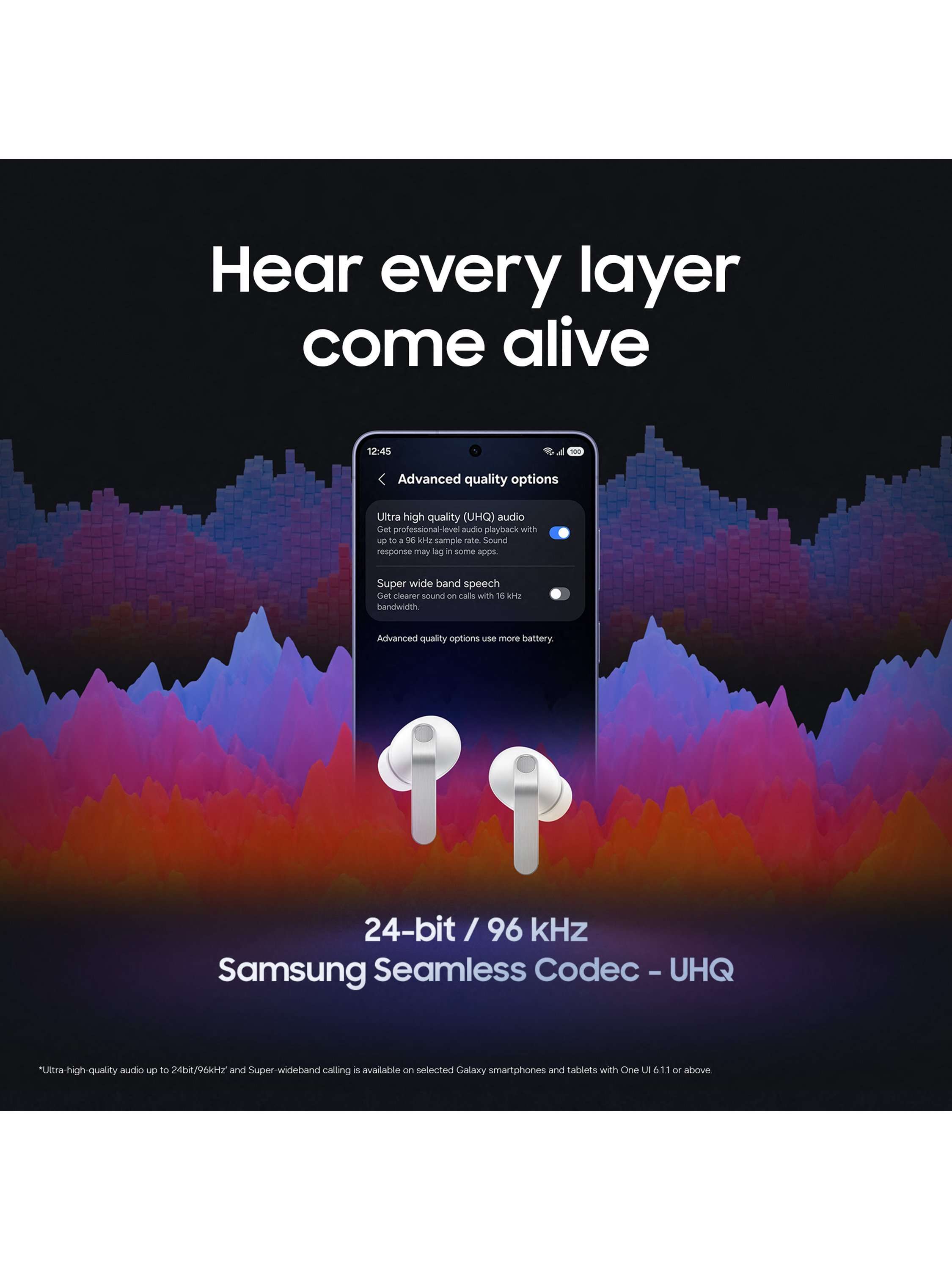 Galaxy Buds4 Pro True Wireless Earbuds with Galaxy AI & Active Noise Cancellation