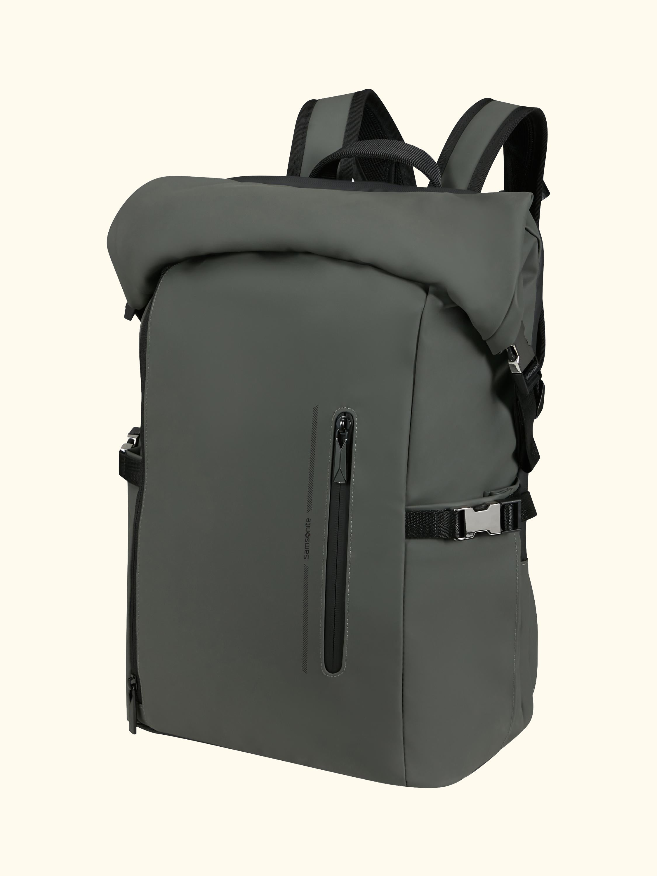Glam-Go Roll Top Laptop Backpack, 26L