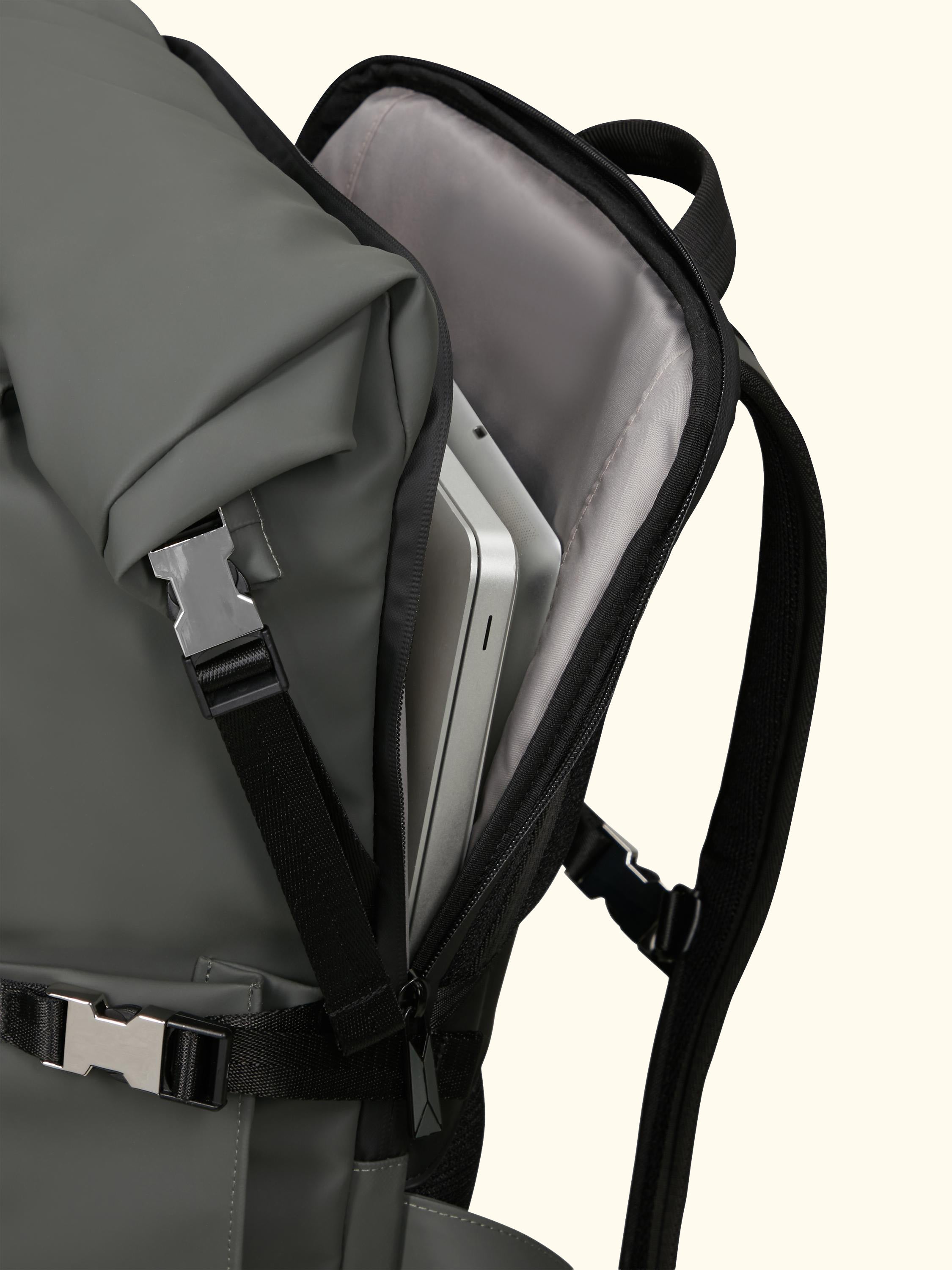 Glam-Go Roll Top Laptop Backpack, 26L