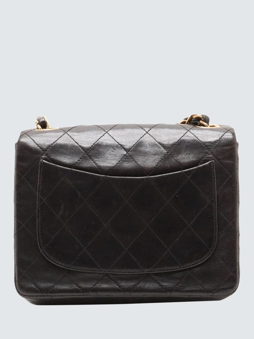 Pre-loved CHANEL Vintage 1994 Mini Lambskin Classic Single Flap Bag, Black