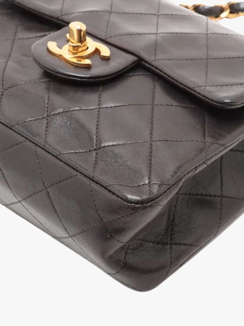 Pre-loved CHANEL Vintage 1994 Mini Lambskin Classic Single Flap Bag, Black