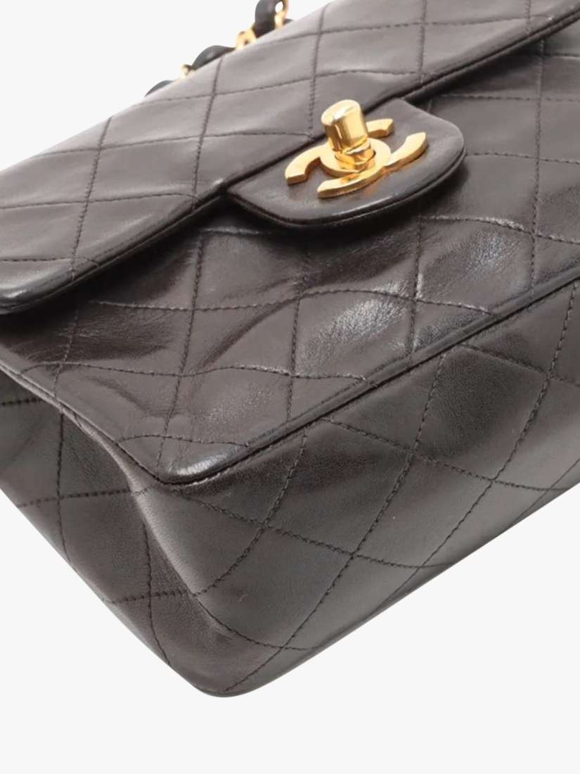 Pre-loved CHANEL Vintage 1994 Mini Lambskin Classic Single Flap Bag, Black