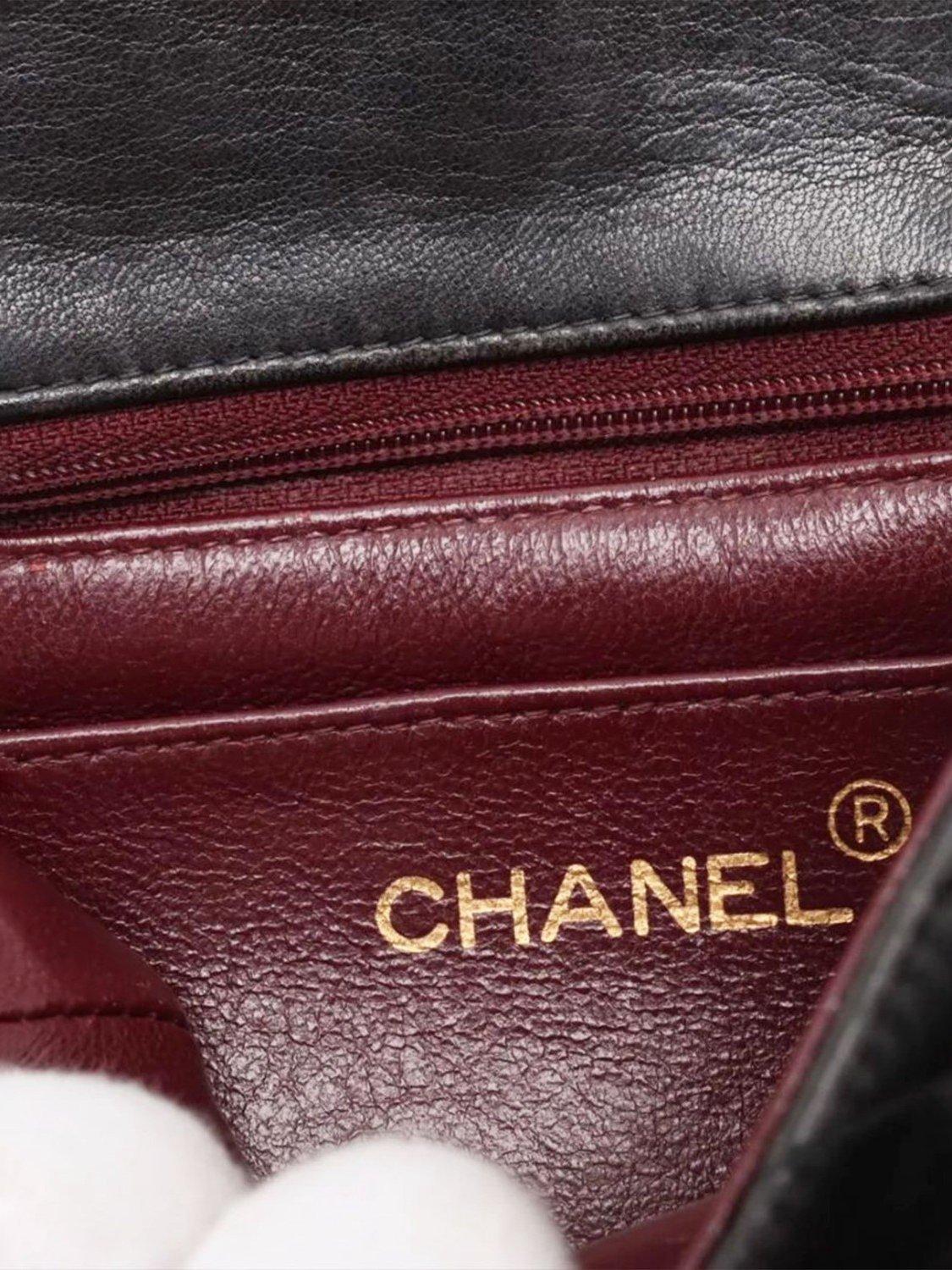 Pre-loved CHANEL Vintage 1994 Mini Lambskin Classic Single Flap Bag, Black
