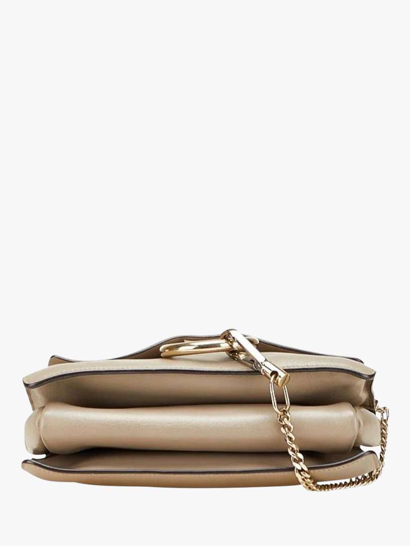 Pre-loved Chloé Faye Suede and Leather Shoulder Bag, Neutral