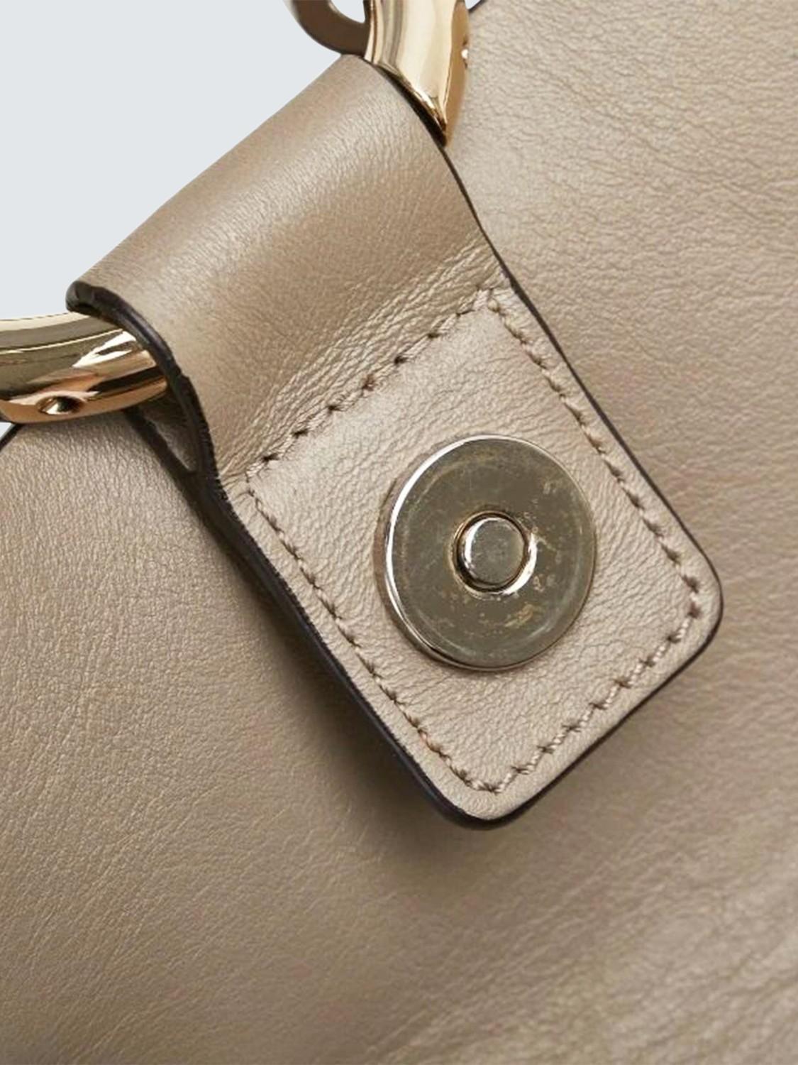 Pre-loved Chloé Faye Suede and Leather Shoulder Bag, Neutral