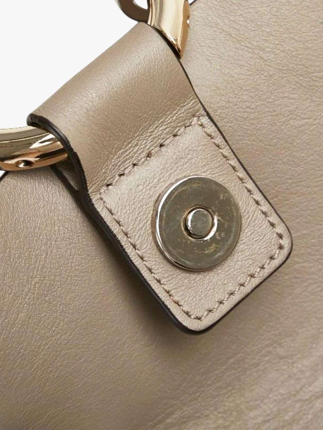 Pre-loved Chloé Faye Suede and Leather Shoulder Bag, Neutral