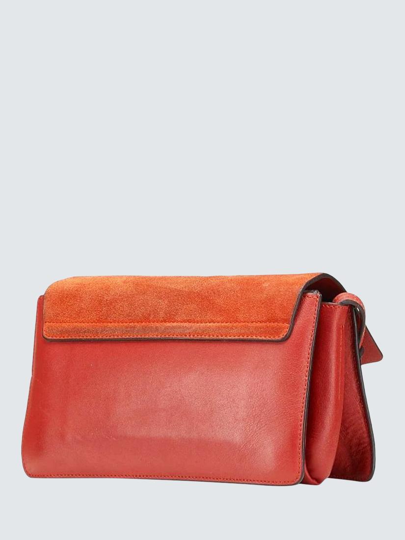 Pre-loved Chloé Faye Gold Hardware Shoulder Bag, Red
