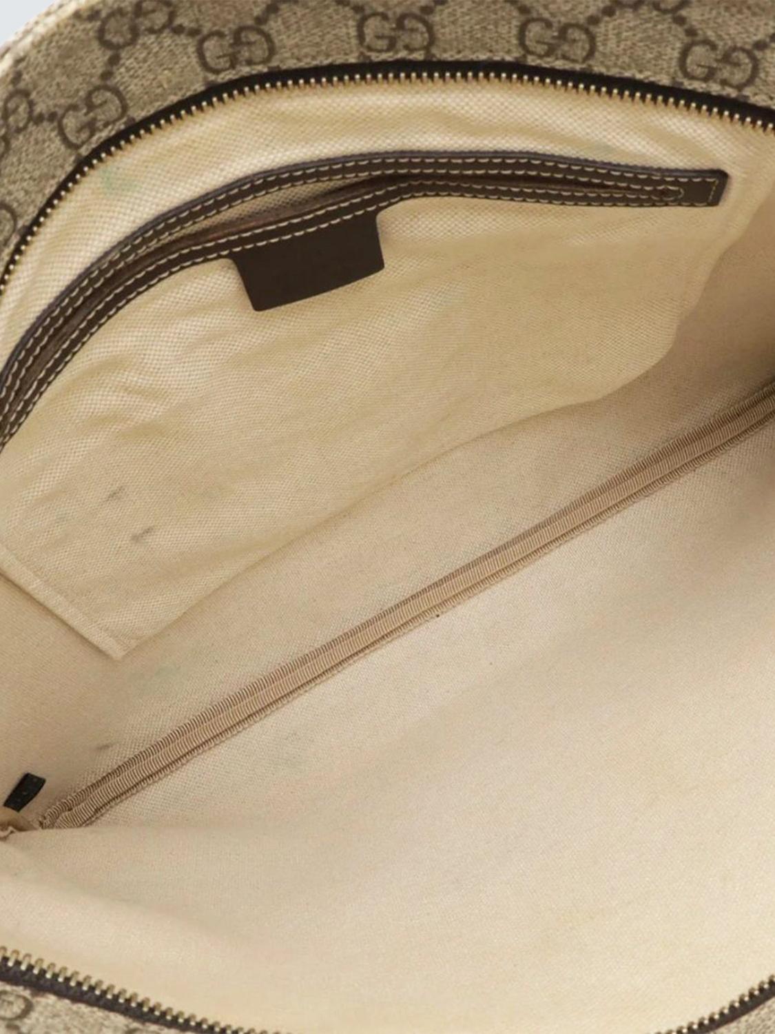 Pre-loved GUCCI GG Supreme Shoulder Bag, Brown