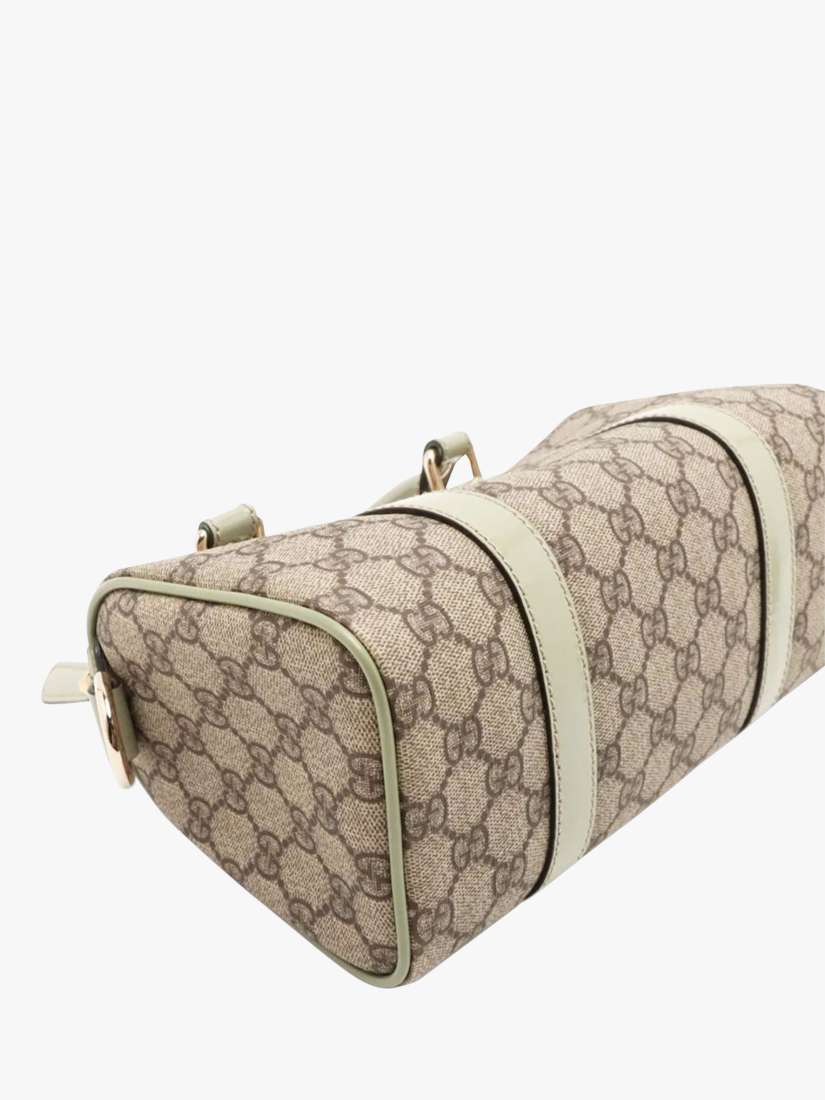 Pre-loved GUCCI GG Supreme Top Handle Bag, Brown