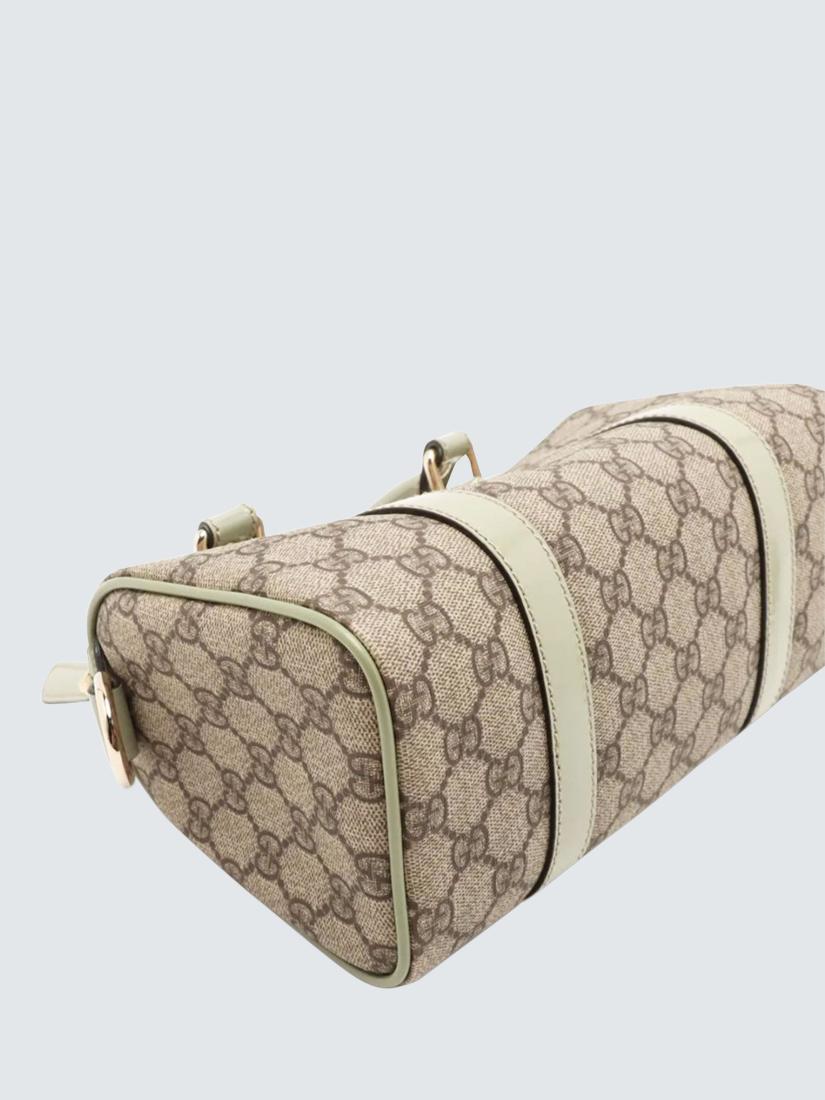 Pre-loved GUCCI GG Supreme Top Handle Bag, Brown