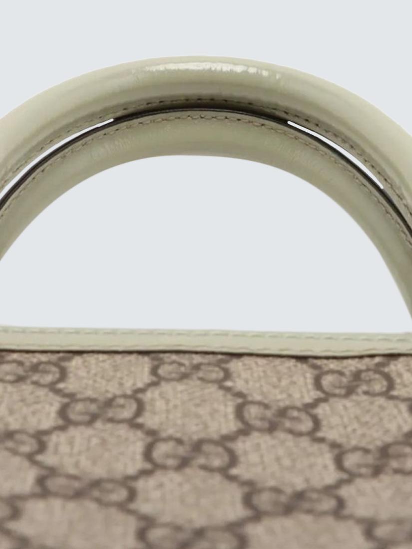 Pre-loved GUCCI GG Supreme Top Handle Bag, Brown