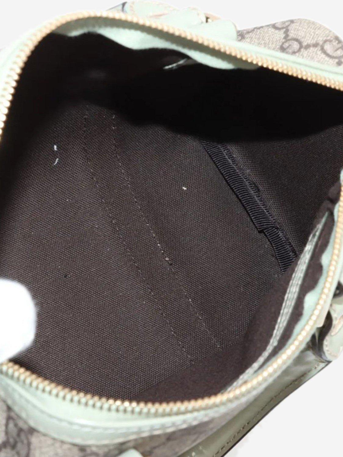 Pre-loved GUCCI GG Supreme Top Handle Bag, Brown