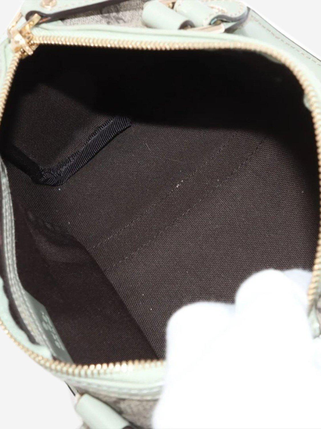Pre-loved GUCCI GG Supreme Top Handle Bag, Brown