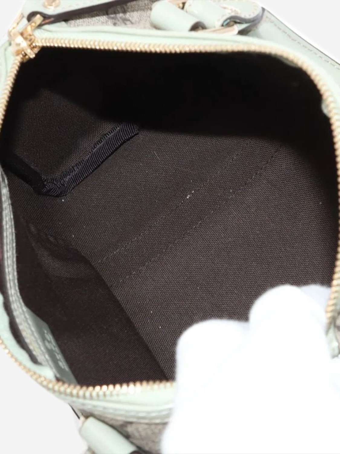 Pre-loved GUCCI GG Supreme Top Handle Bag, Brown