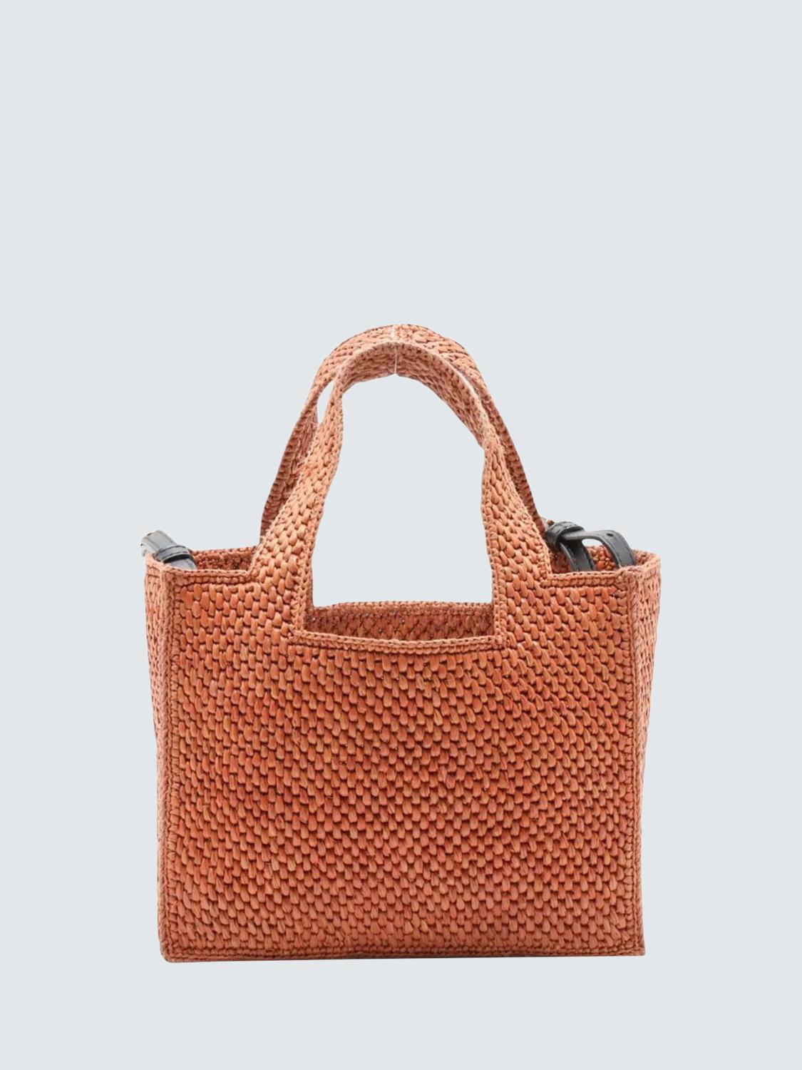 Pre-loved LOEWE Font Raffia Tote Bag, Brown