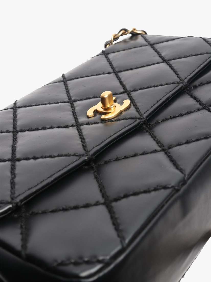 Pre-loved CHANEL 2003 Wild Stitch Flap Bag, Black