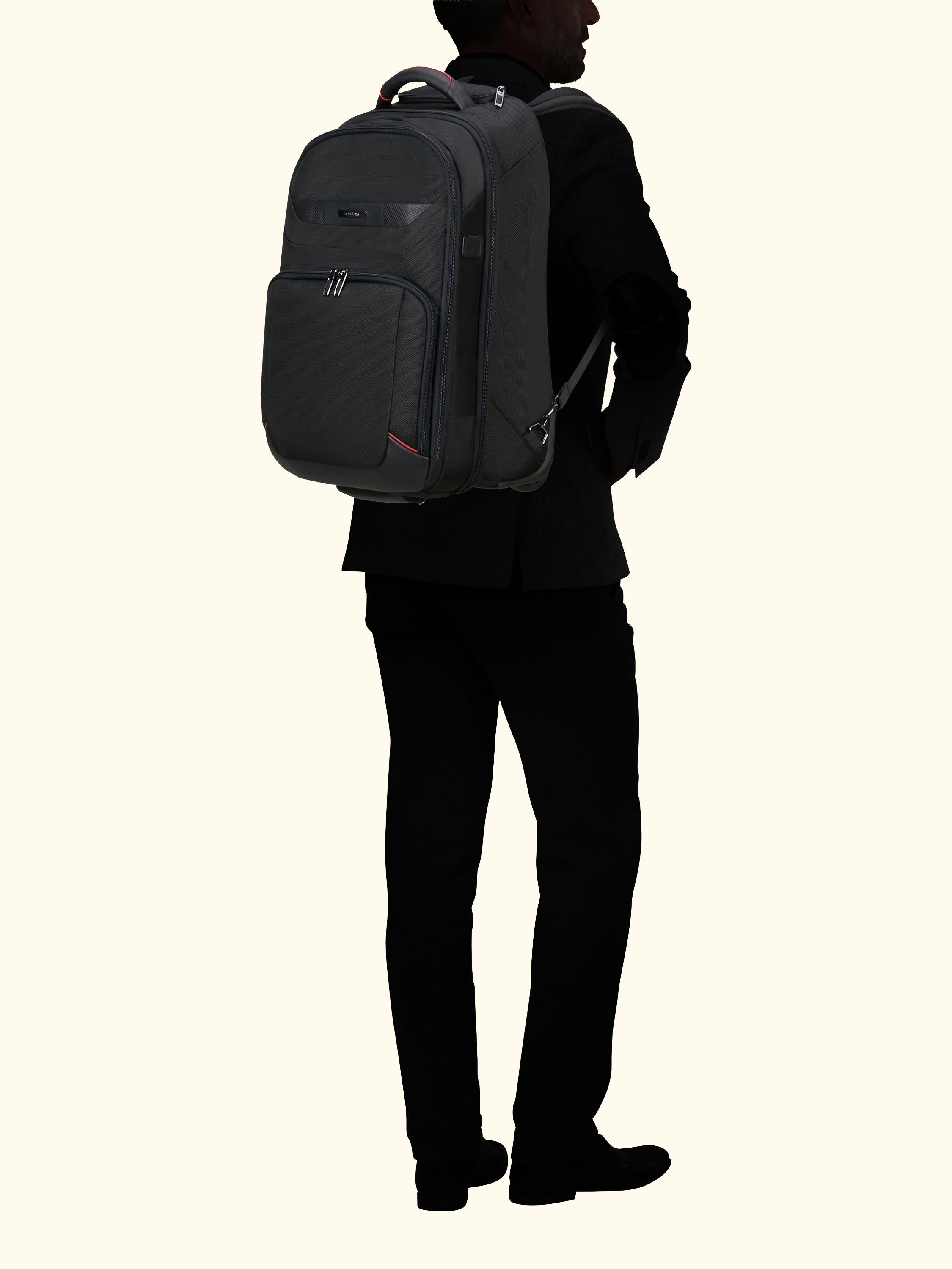 PRO-DLX 6 17.3" Laptop Backpack, Black