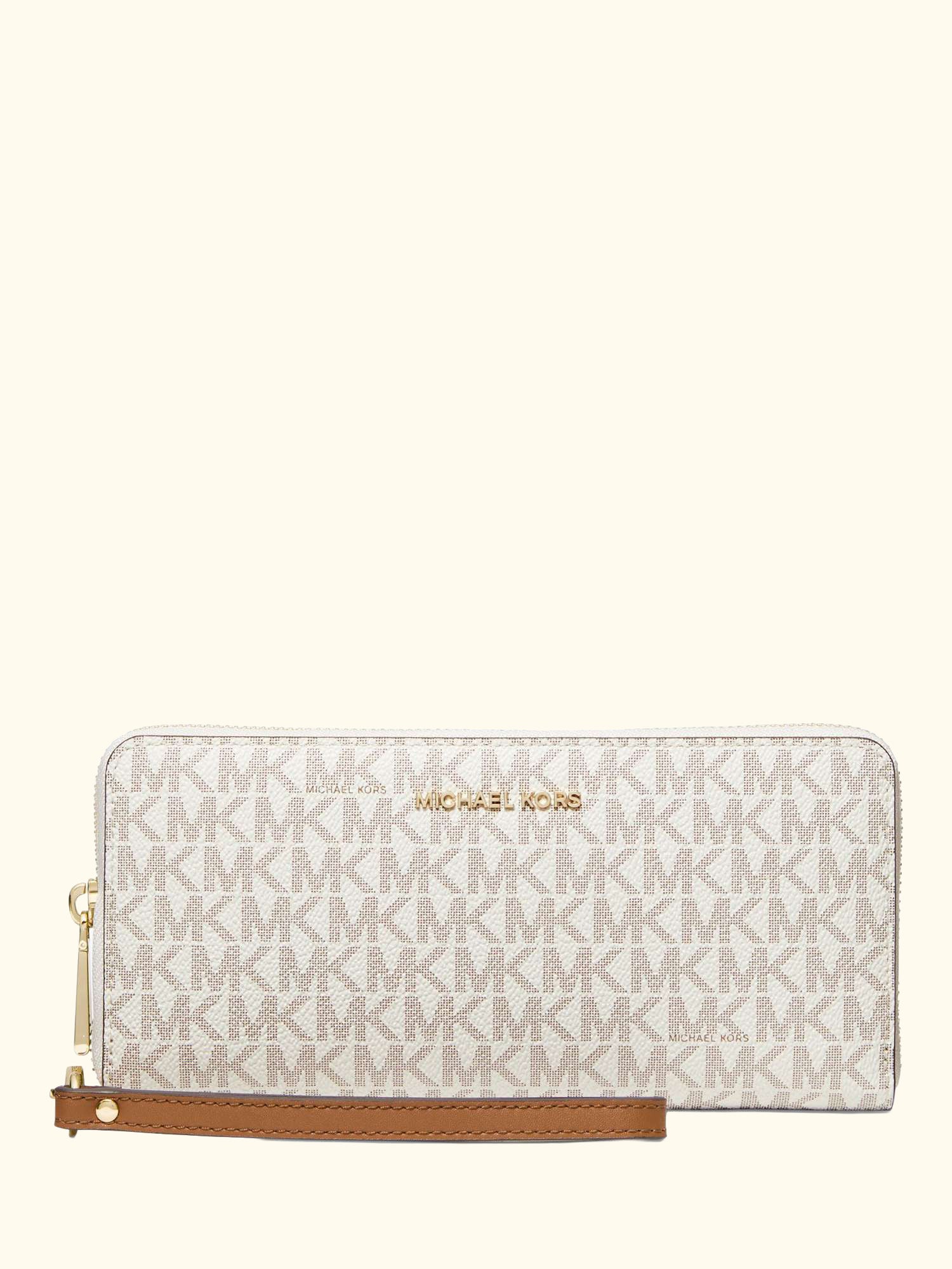 Jet Set Travel Wristlet Wallet, Vanilla