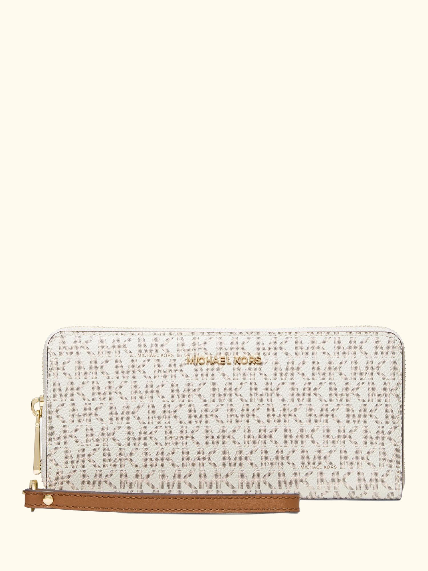 Jet Set Travel Wristlet Wallet, Vanilla