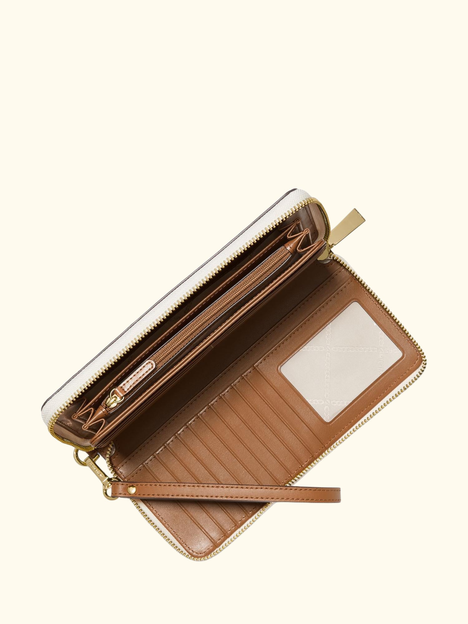 Jet Set Travel Wristlet Wallet, Vanilla
