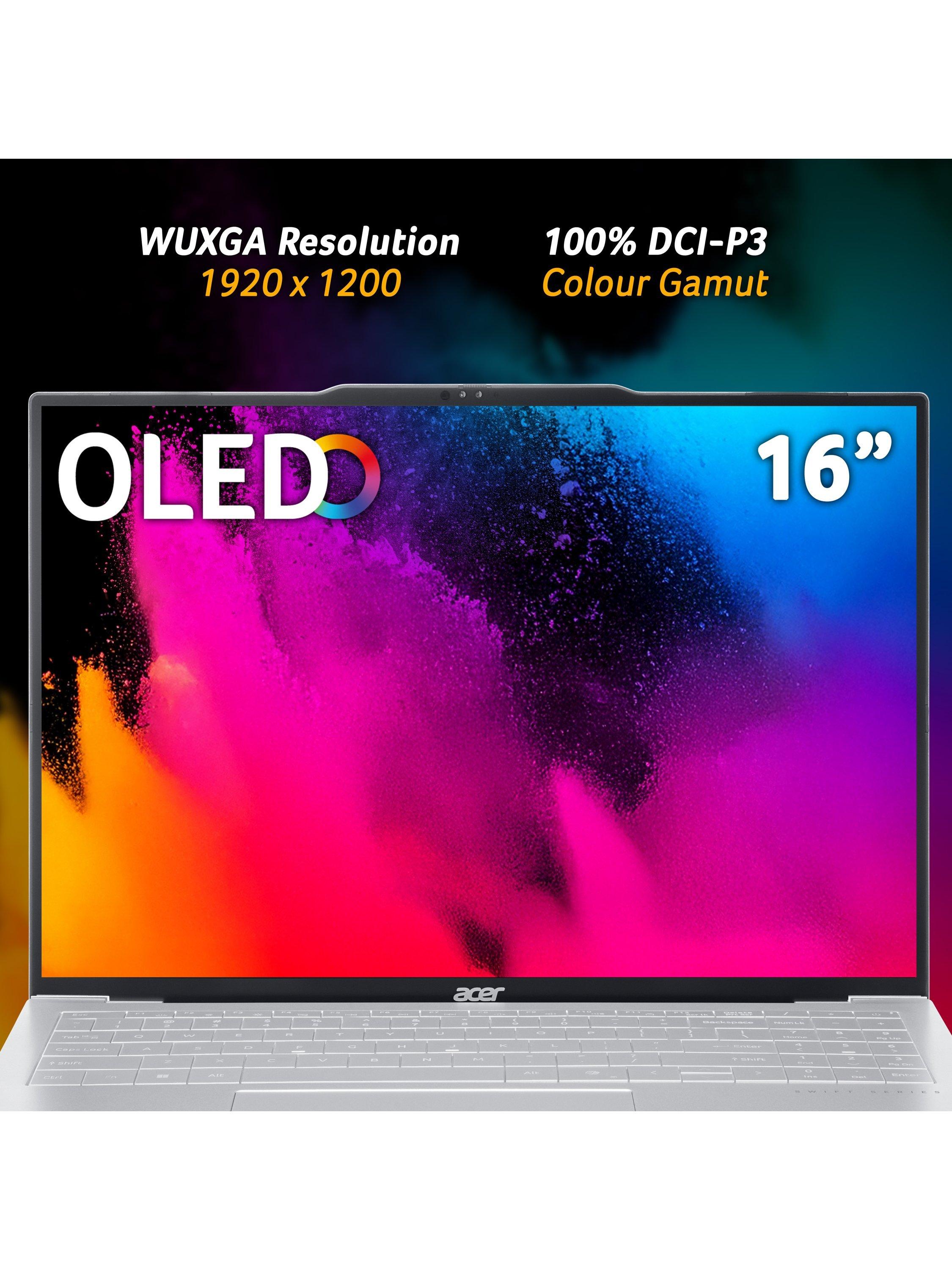 Swift Air 16 Copilot+ Laptop, AMD Ryzen AI 5 Processor, 16GB RAM, 512GB SSD, 16” WUXGA OLED, Silver