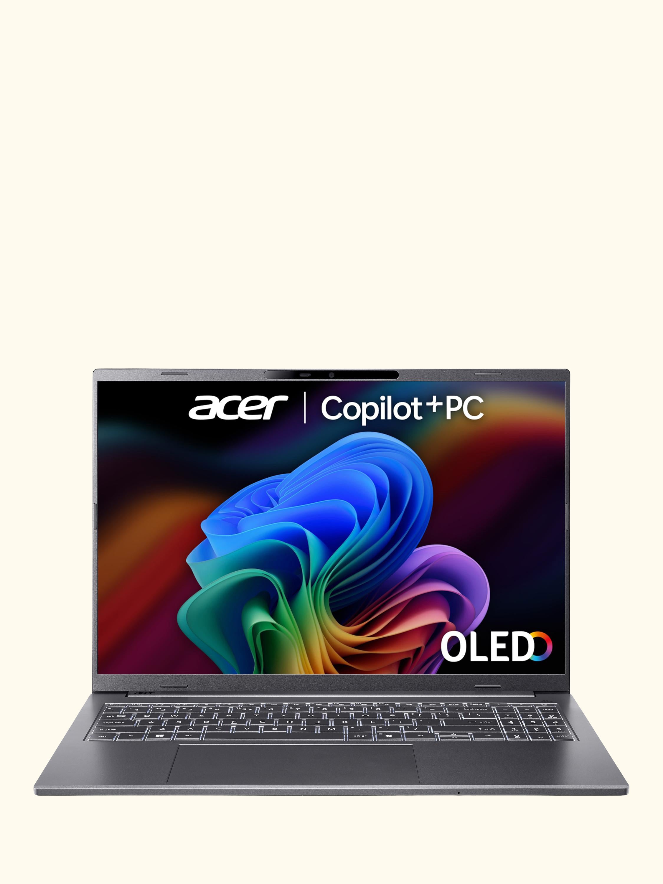 Aspire 16 AI Copilot+ Laptop, AMD Ryzen AI 7 Processor, 16GB RAM, 1TB SSD, 16” WUXGA OLED, Iron