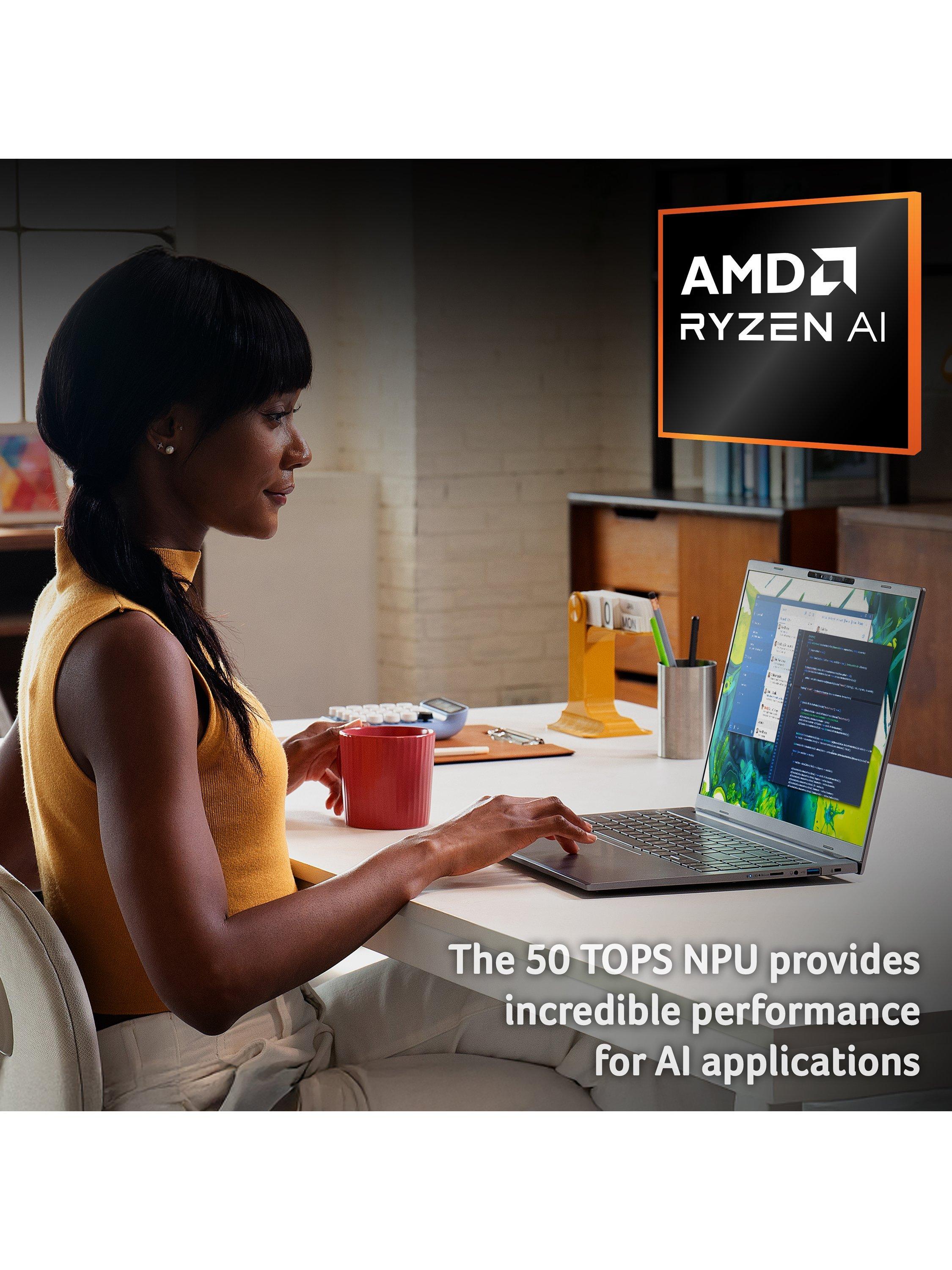 Aspire 16 AI Copilot+ Laptop, AMD Ryzen AI 7 Processor, 16GB RAM, 1TB SSD, 16” WUXGA OLED, Iron