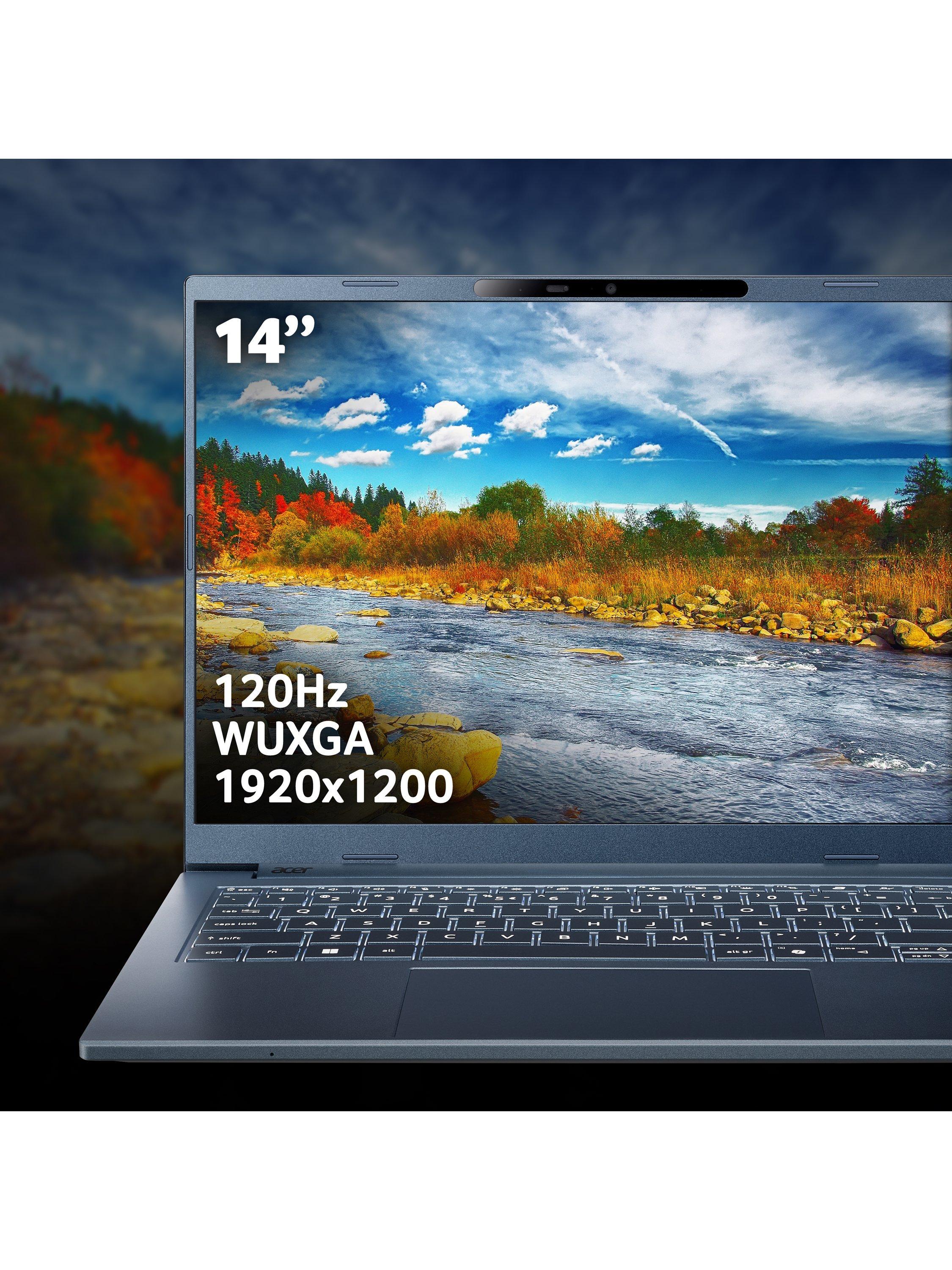 Aspire 14 AI Copilot+ Laptop, Snapdragon X Processor, 16GB RAM, 1TB SSD, 14” WUXGA, Blue