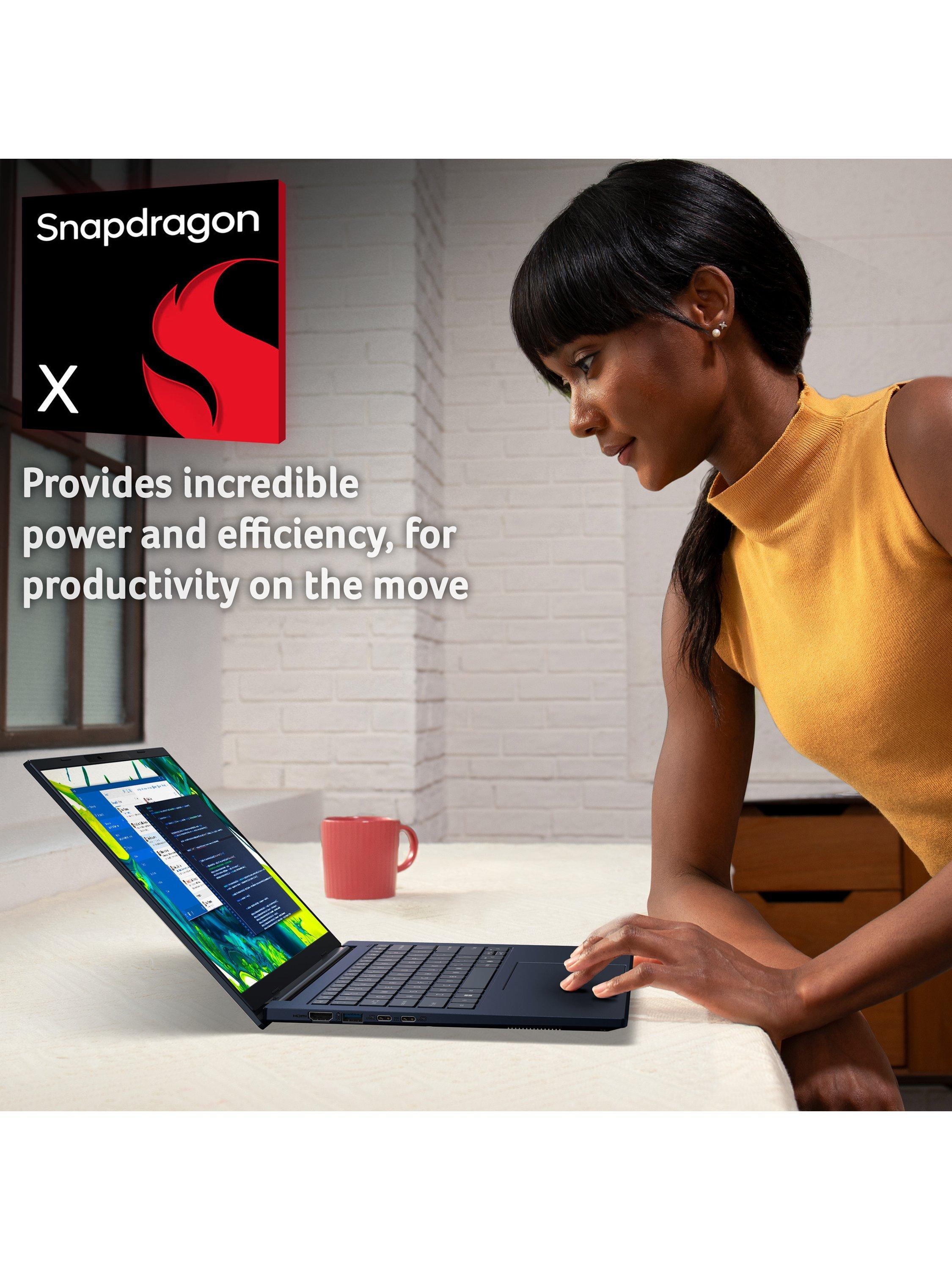 Aspire 14 AI Copilot+ Laptop, Snapdragon X Processor, 16GB RAM, 1TB SSD, 14” WUXGA, Blue
