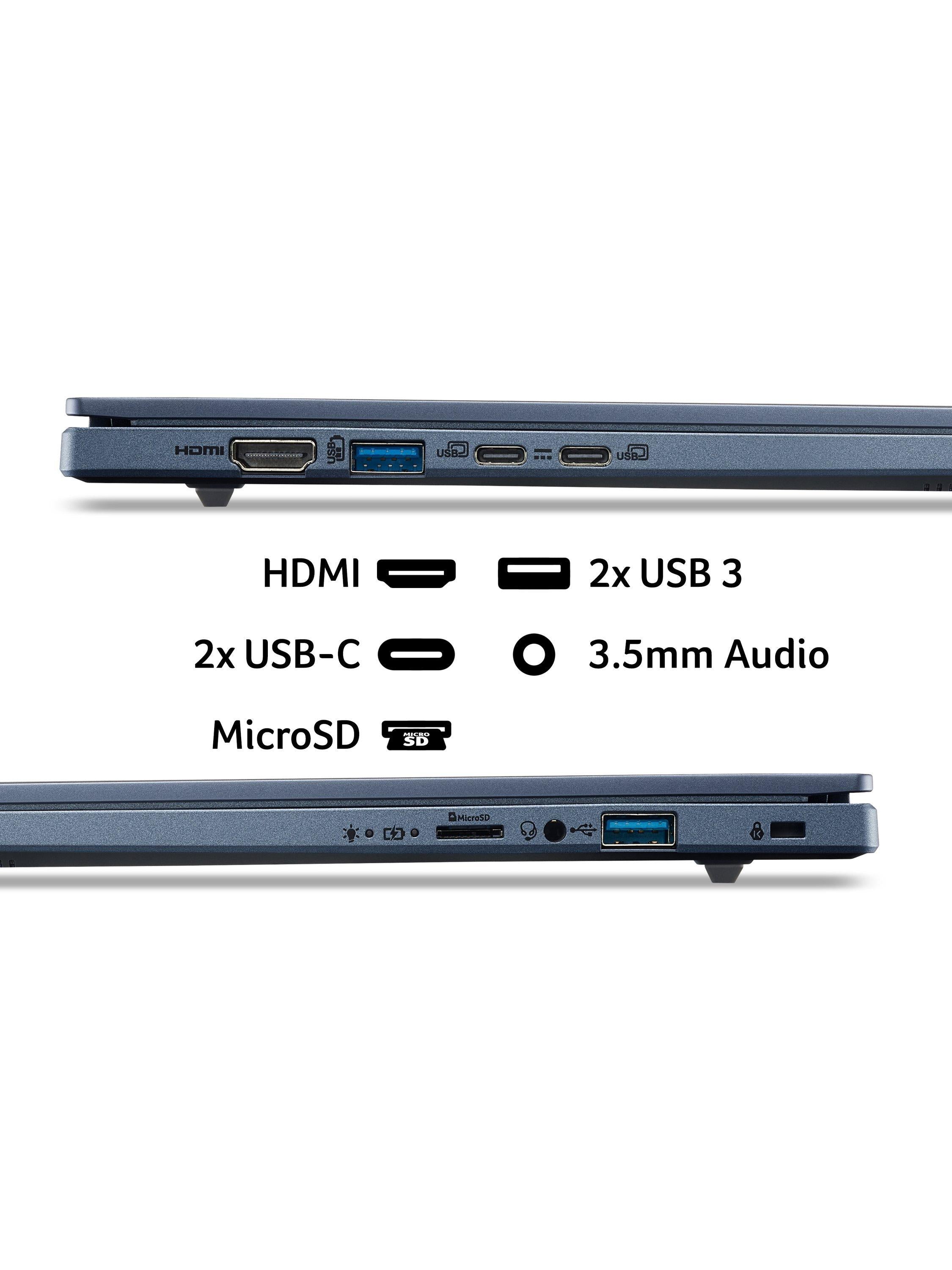Aspire 14 AI Copilot+ Laptop, Snapdragon X Processor, 16GB RAM, 1TB SSD, 14” WUXGA, Blue