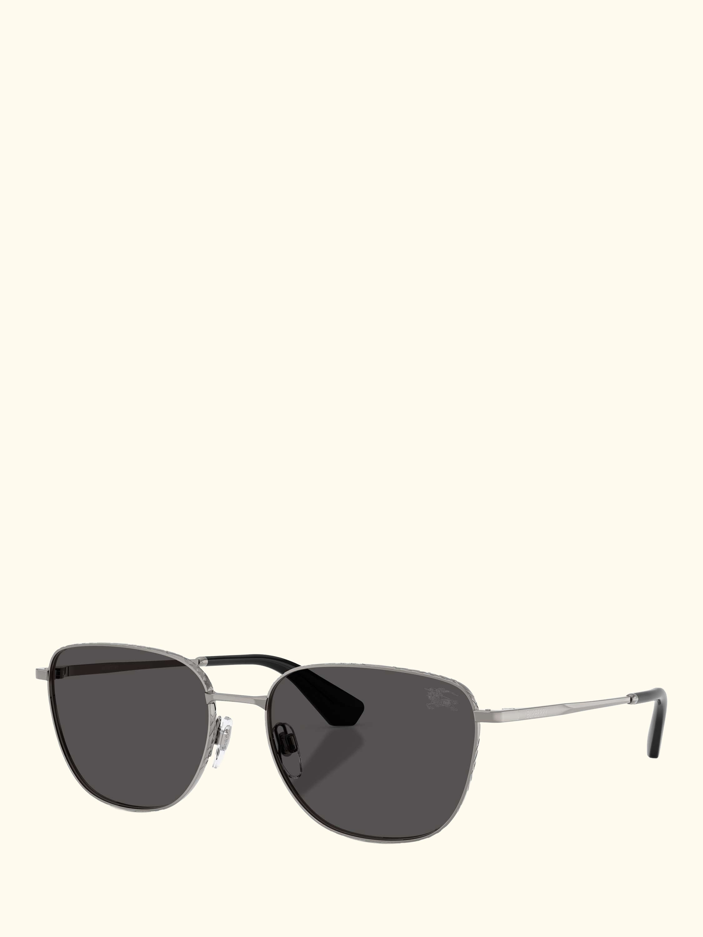 BE3171 Men's Square Sunglasses, Gunmetal/Dark Grey