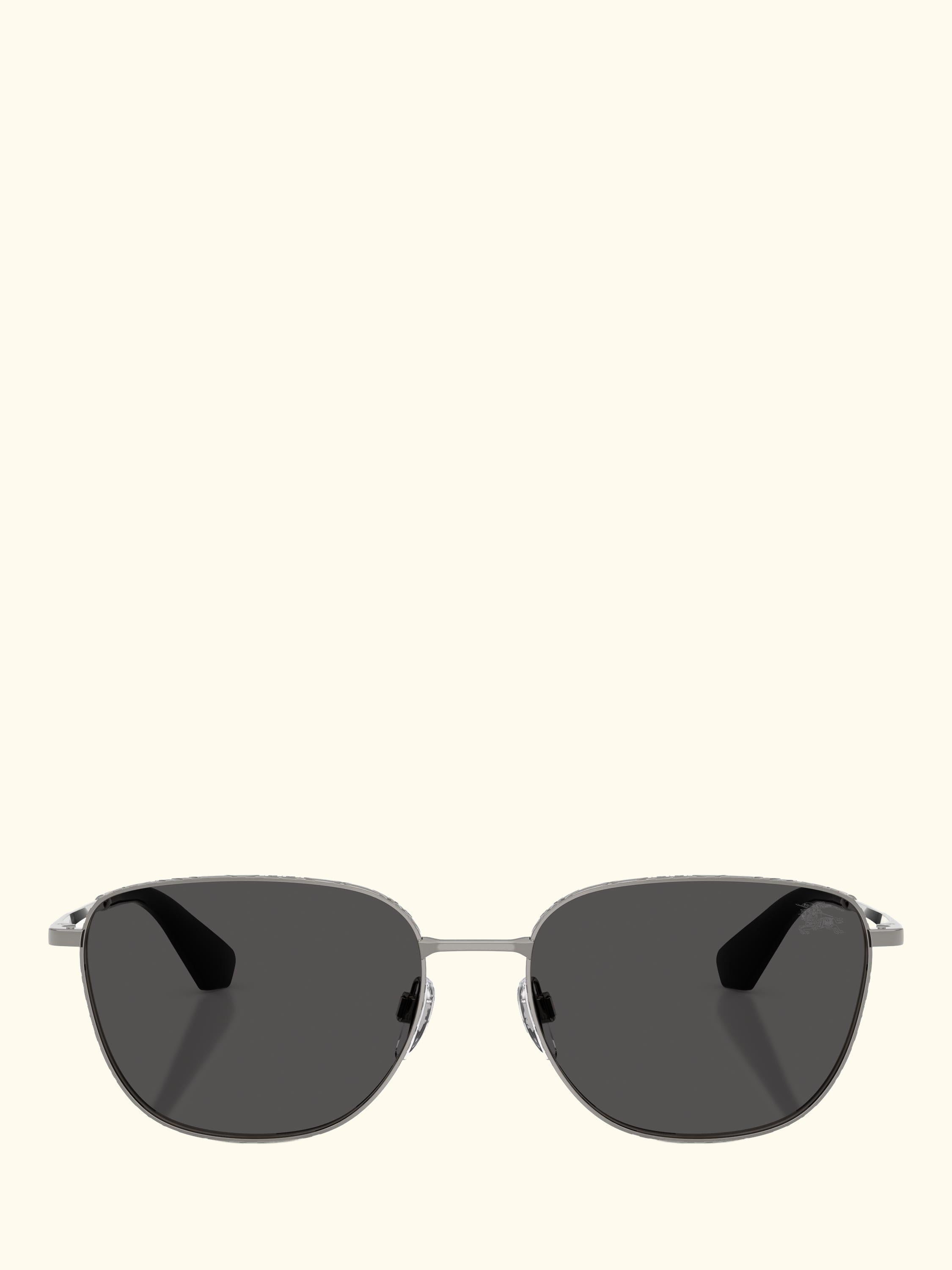 BE3171 Men's Square Sunglasses, Gunmetal/Dark Grey