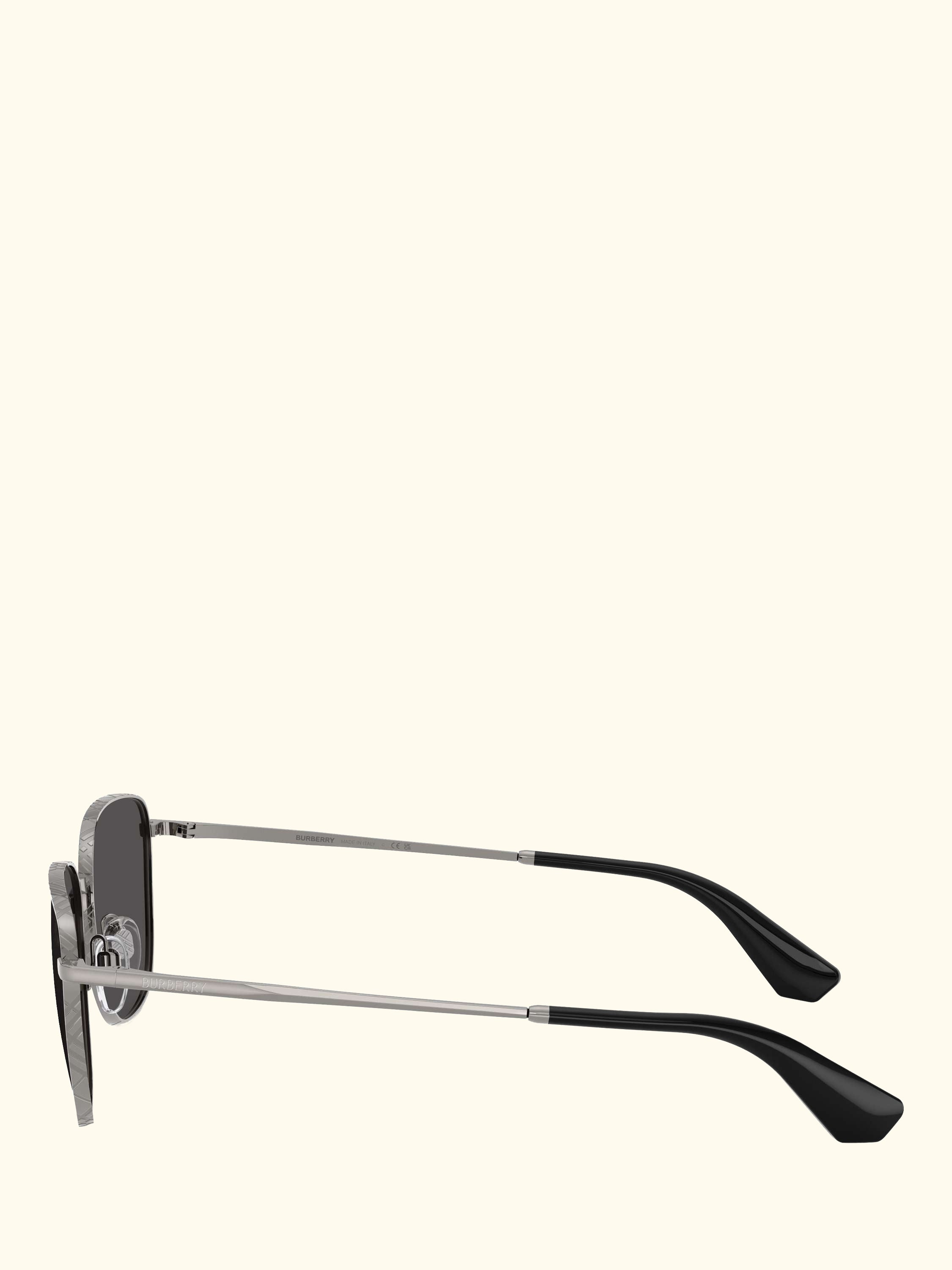 BE3171 Men's Square Sunglasses, Gunmetal/Dark Grey