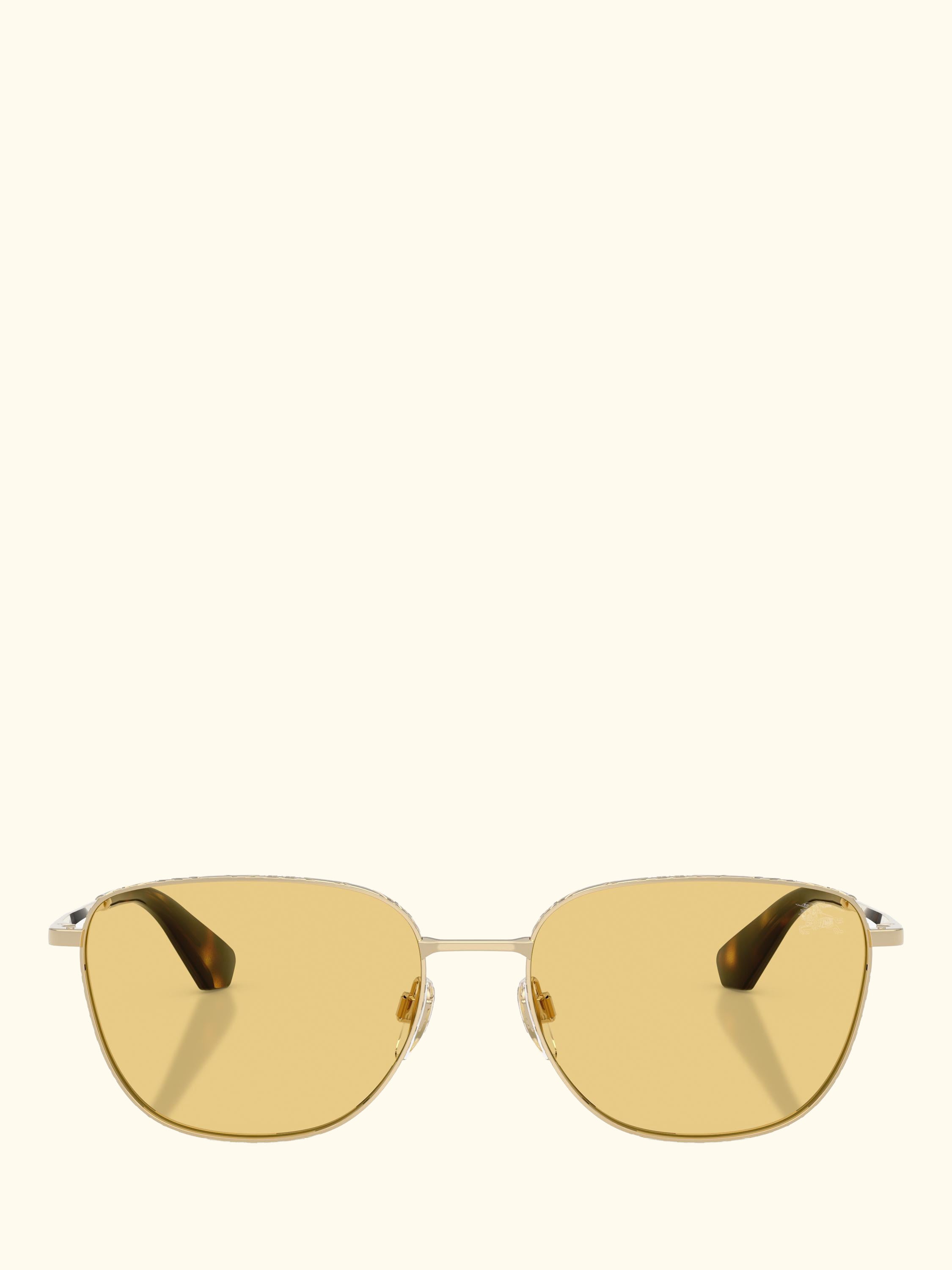 BE3171 Men's Square Sunglasses, Light Gold/Yellow