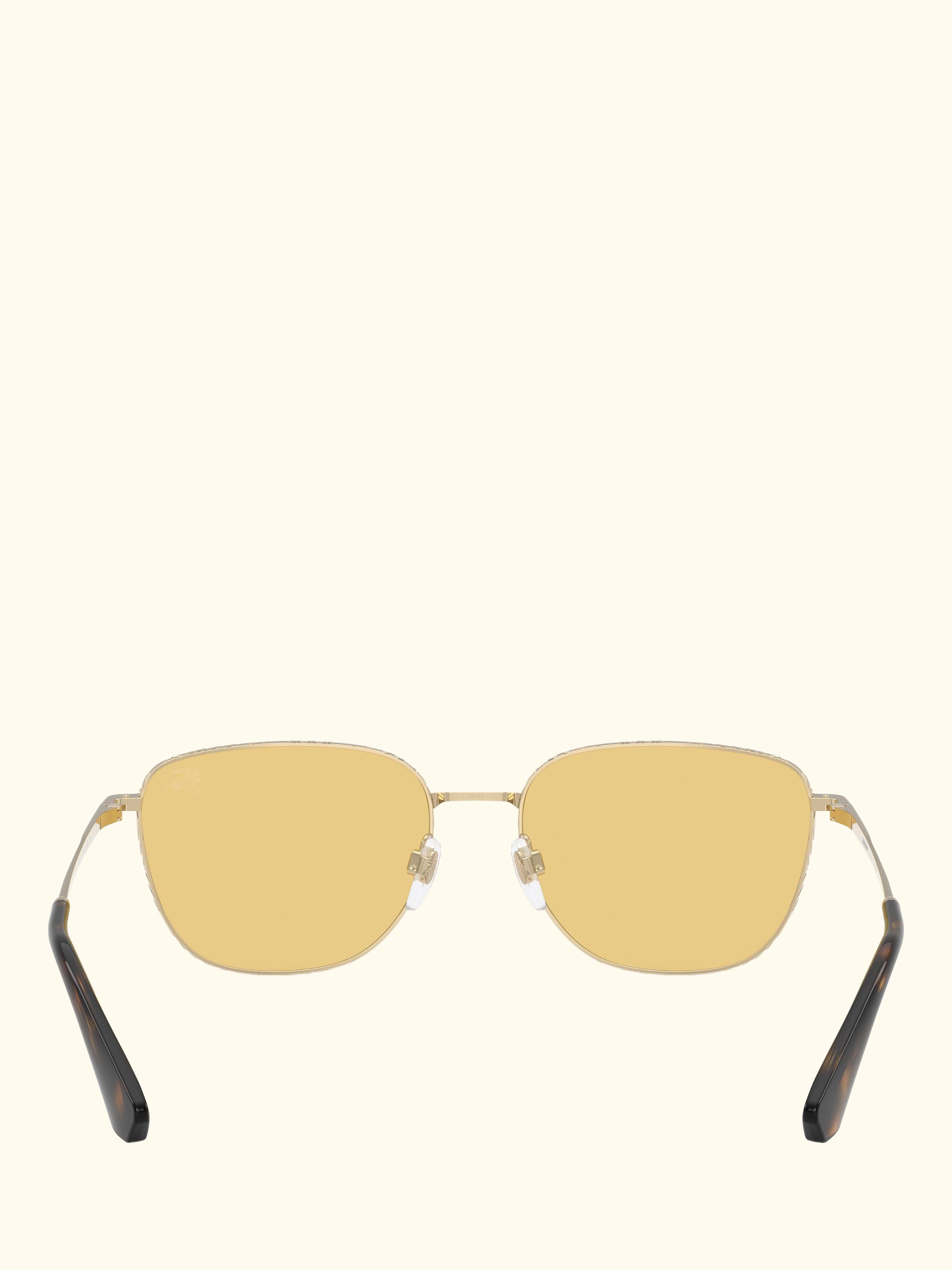 BE3171 Men's Square Sunglasses, Light Gold/Yellow