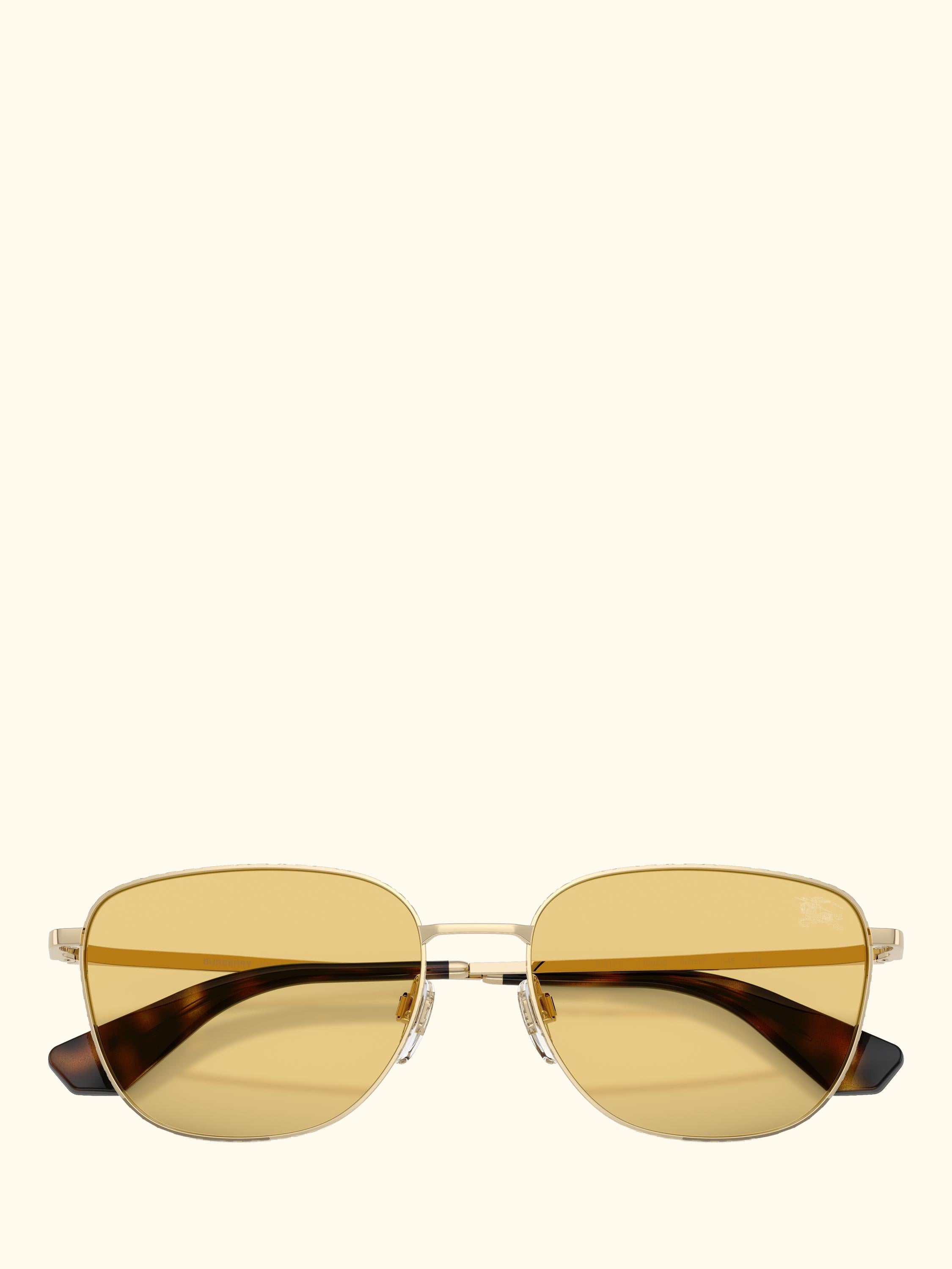 BE3171 Men's Square Sunglasses, Light Gold/Yellow