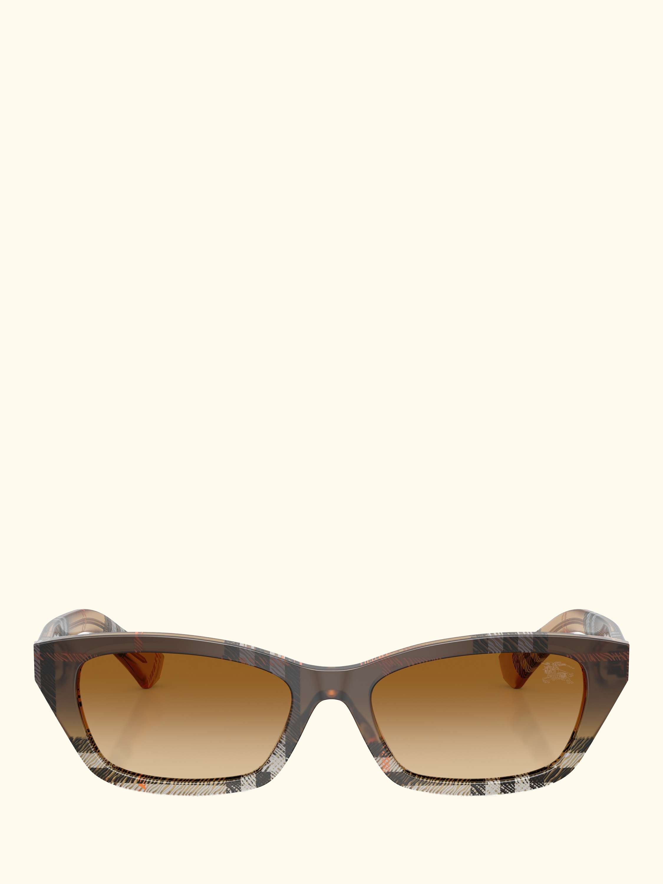 BE4488 Women's Rectangular Sunglasses, Check Gradient Sand/Brown Gradient