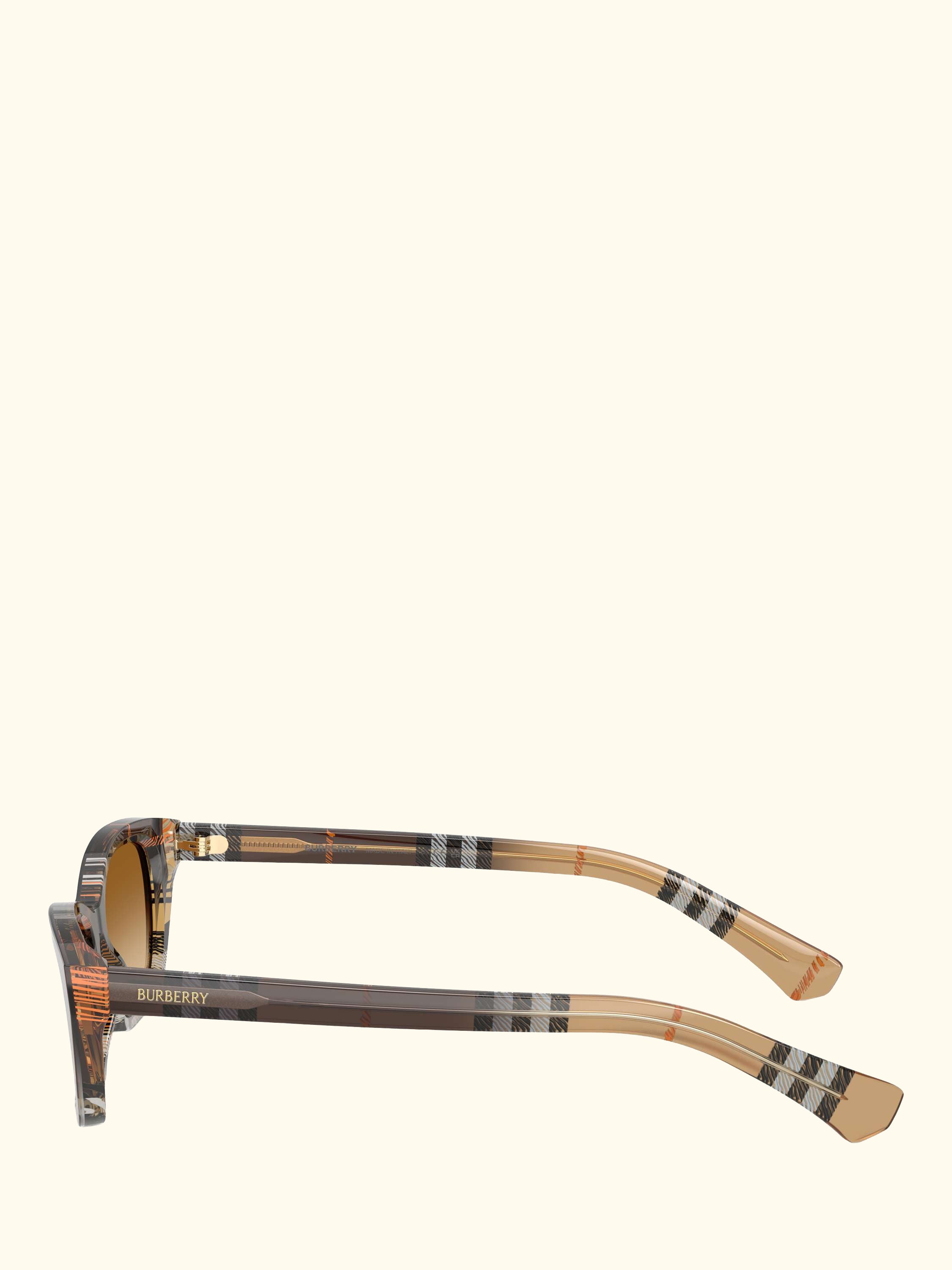 BE4488 Women's Rectangular Sunglasses, Check Gradient Sand/Brown Gradient
