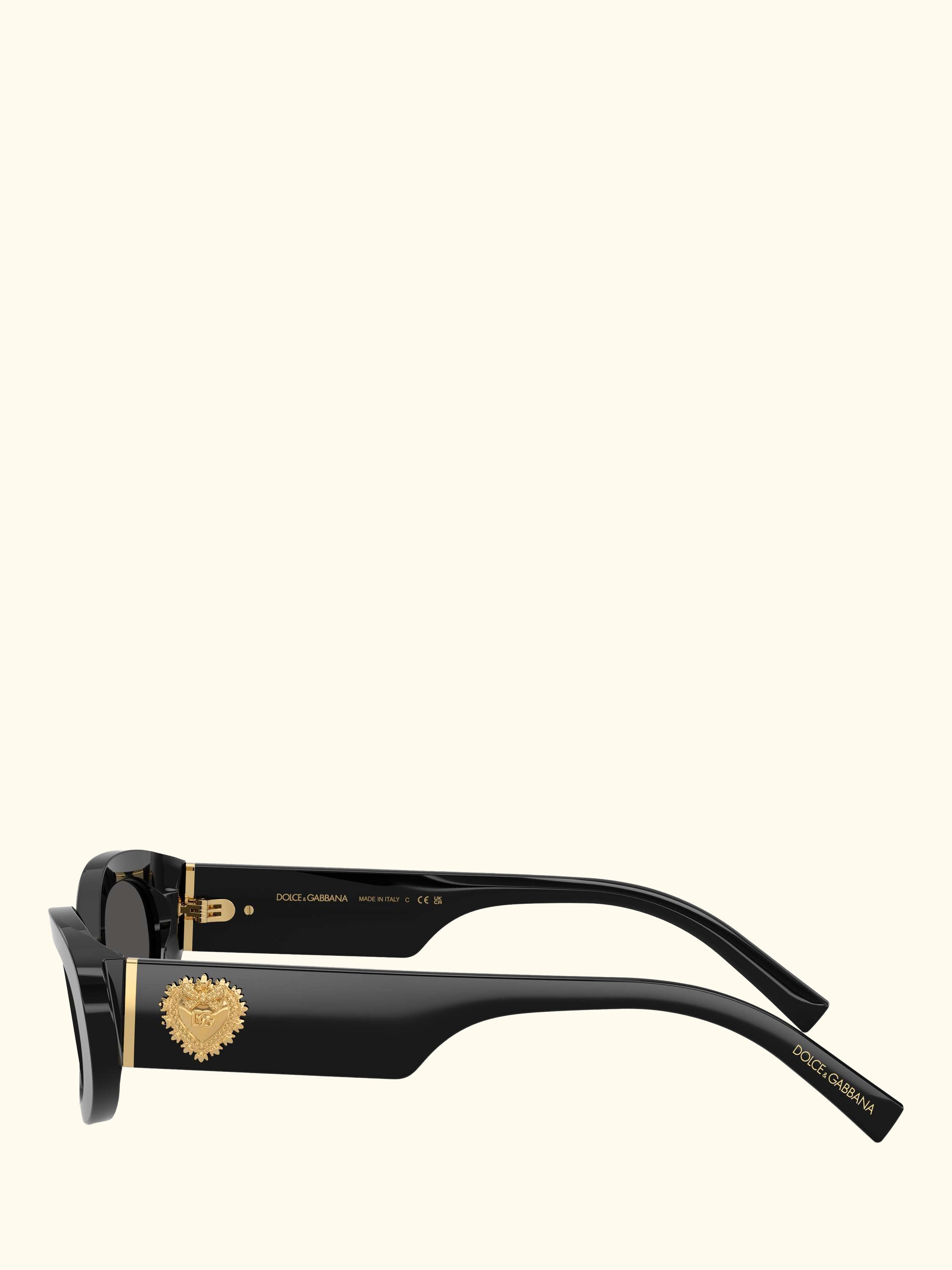 DG4537 Women's Oval Sunglasses, Black/Grey