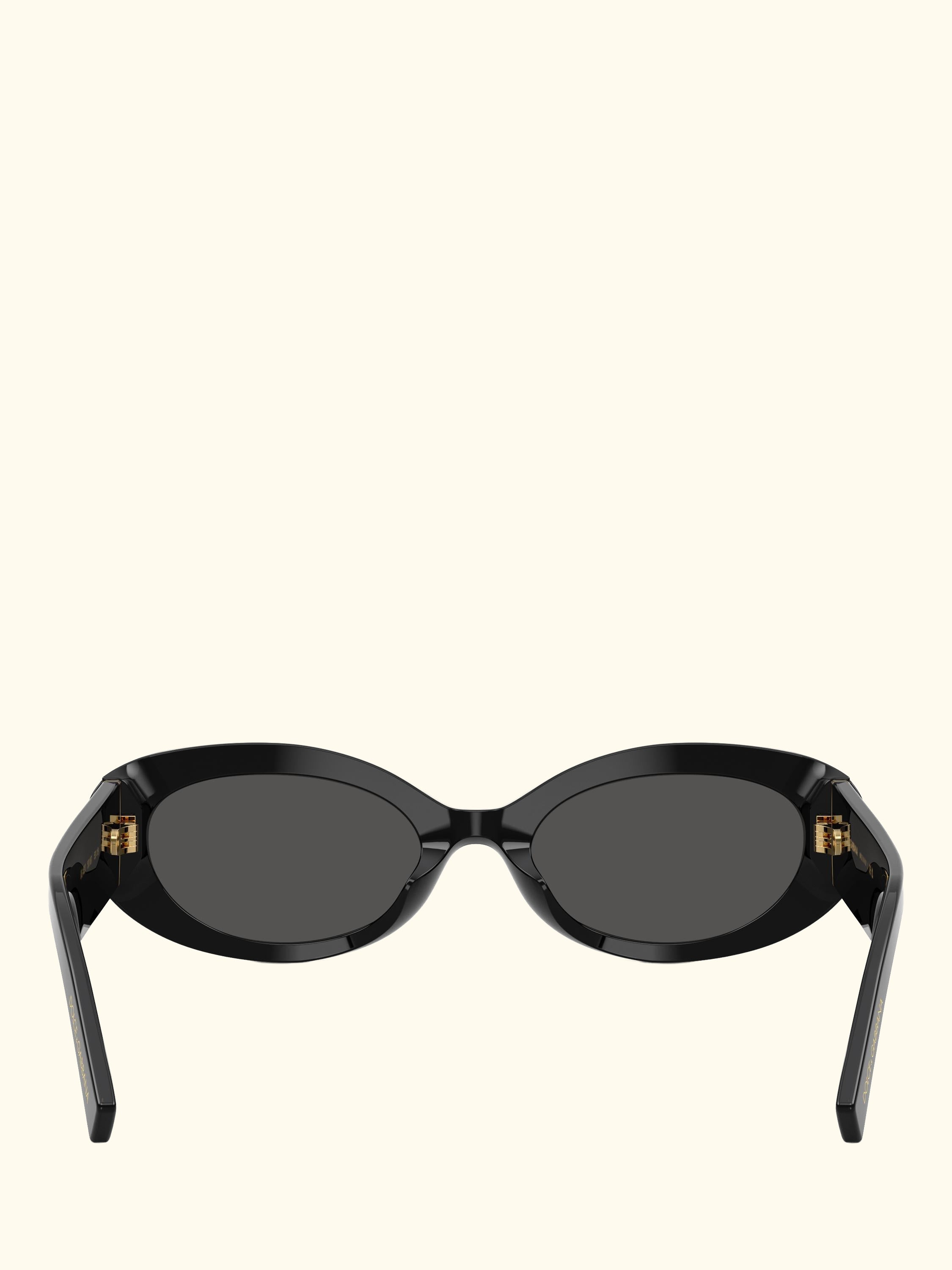 DG4537 Women's Oval Sunglasses, Black/Grey