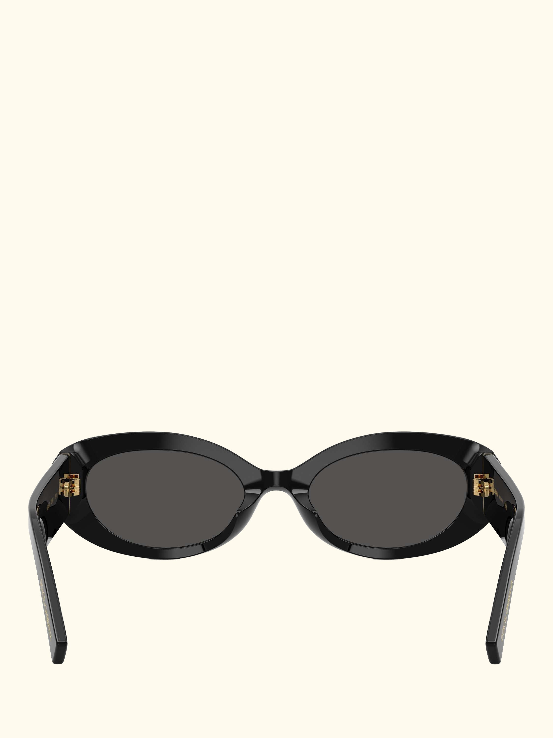 DG4537 Women's Oval Sunglasses, Black/Grey