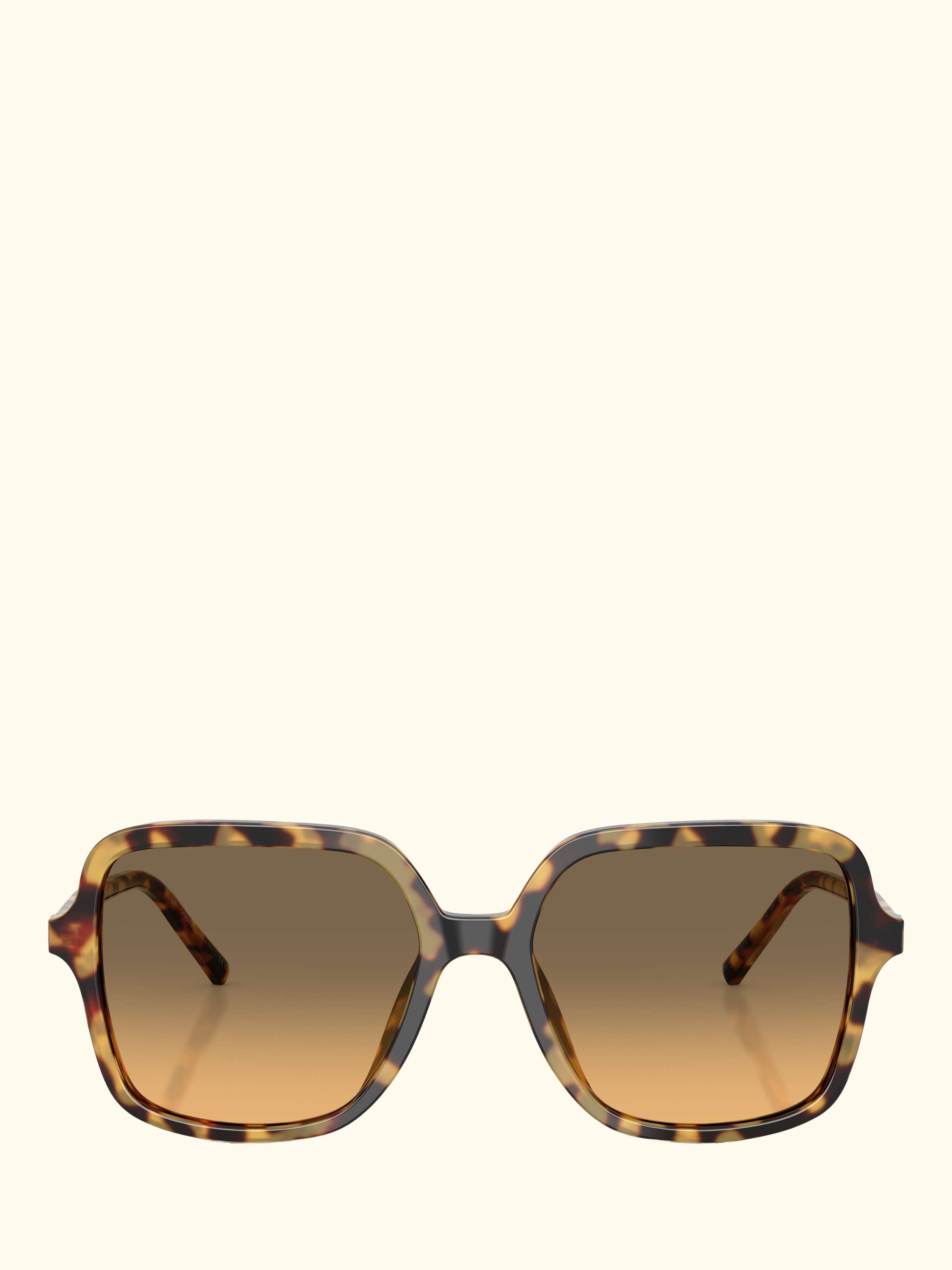 DG4539 Women's Square Sunglasses, Yellow Havana/Brown Gradient